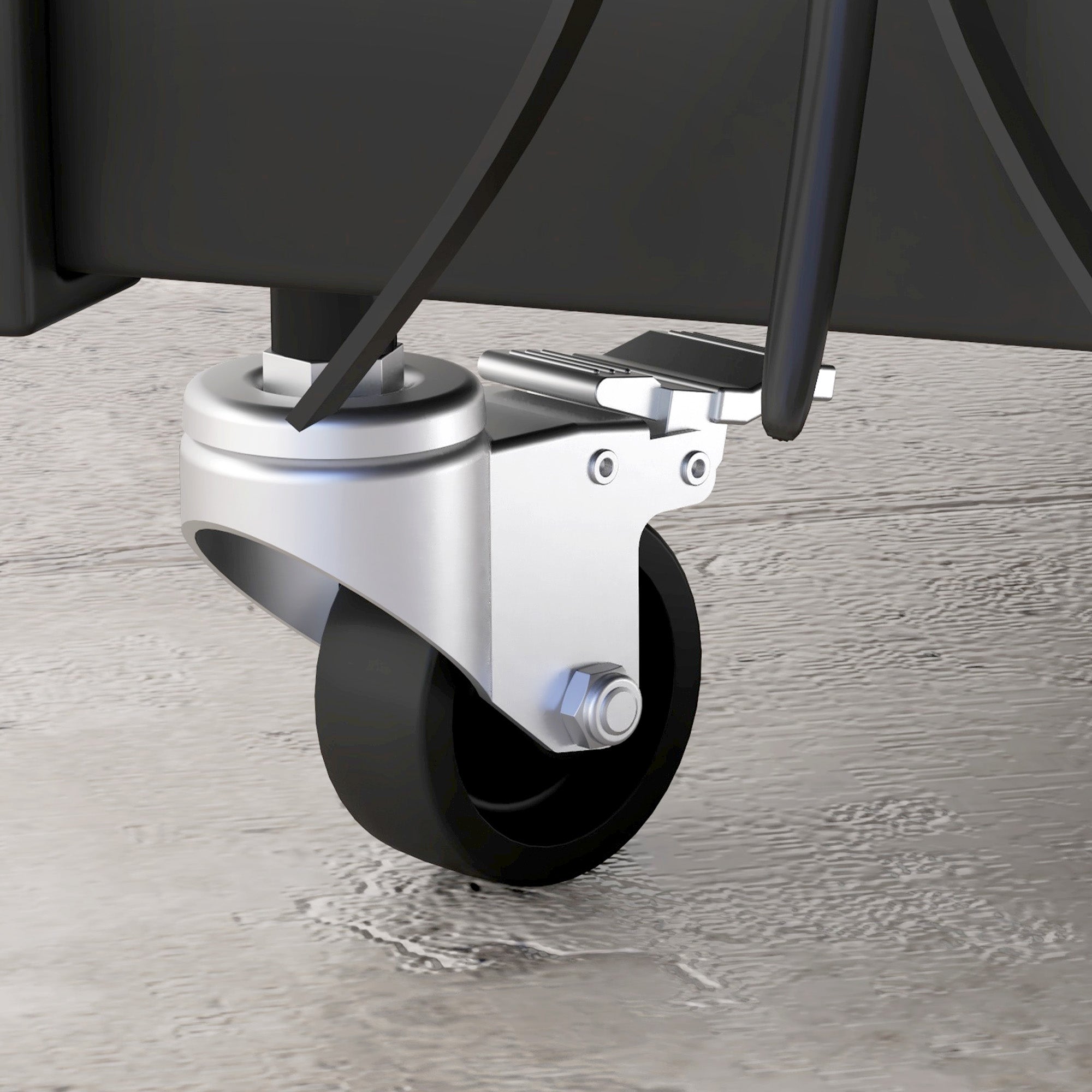 Outsunny Feuerholzgestell mit Rädern, viel Zubehör, Metallrahmen, bis 60 kg, 48 x 30 x 76 cm, Schwarz