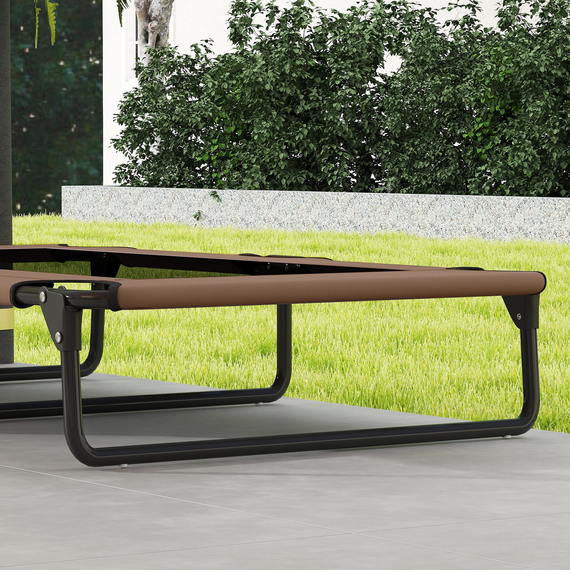 PawHut Tragbares erhöhtes Hundebett, erhöhtes Haustierbett mit atmungsaktivem Netz, für große Hunde, Kaffee