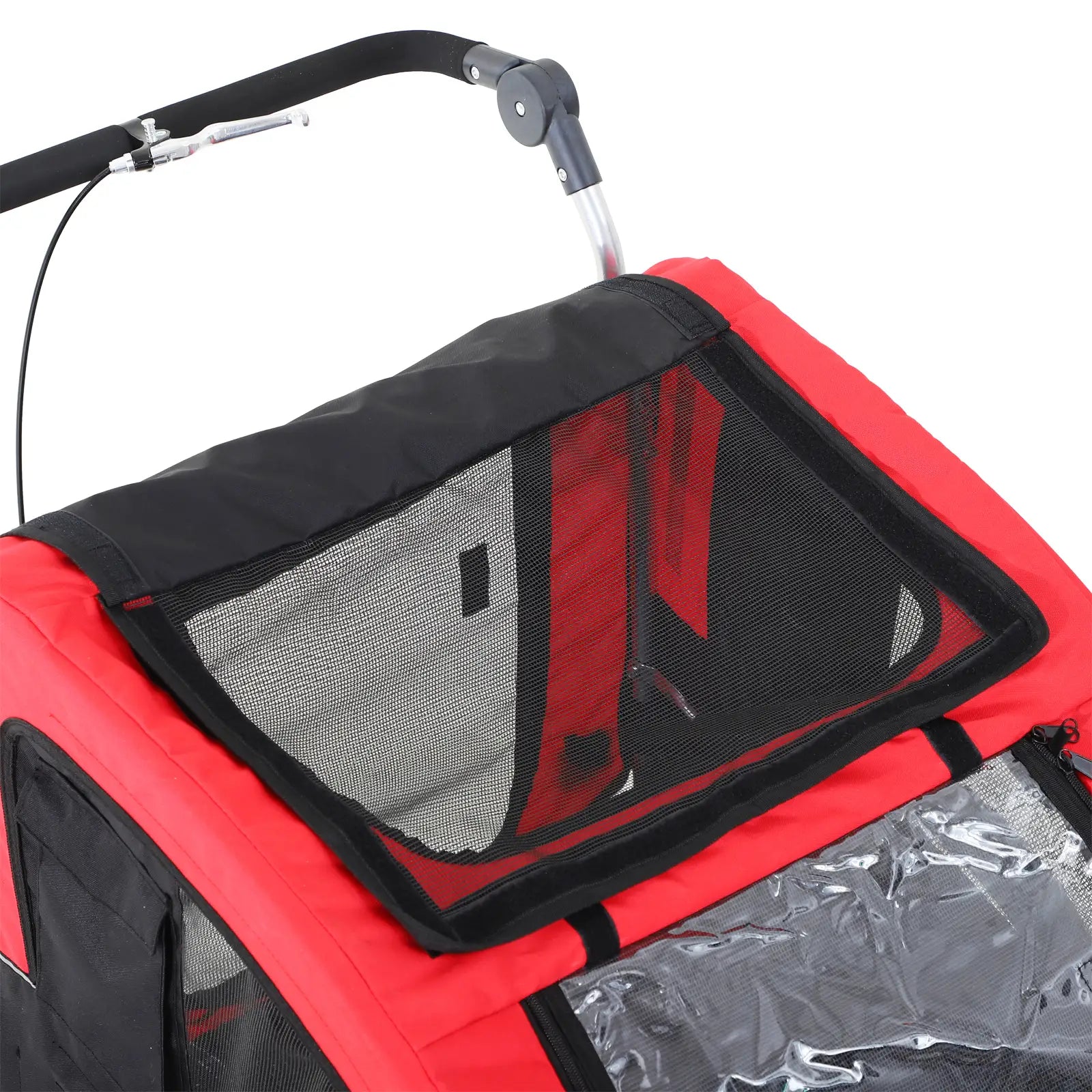 PawHut Hundeanhänger Jogger 2in1 vollgefedert UV-Schutz