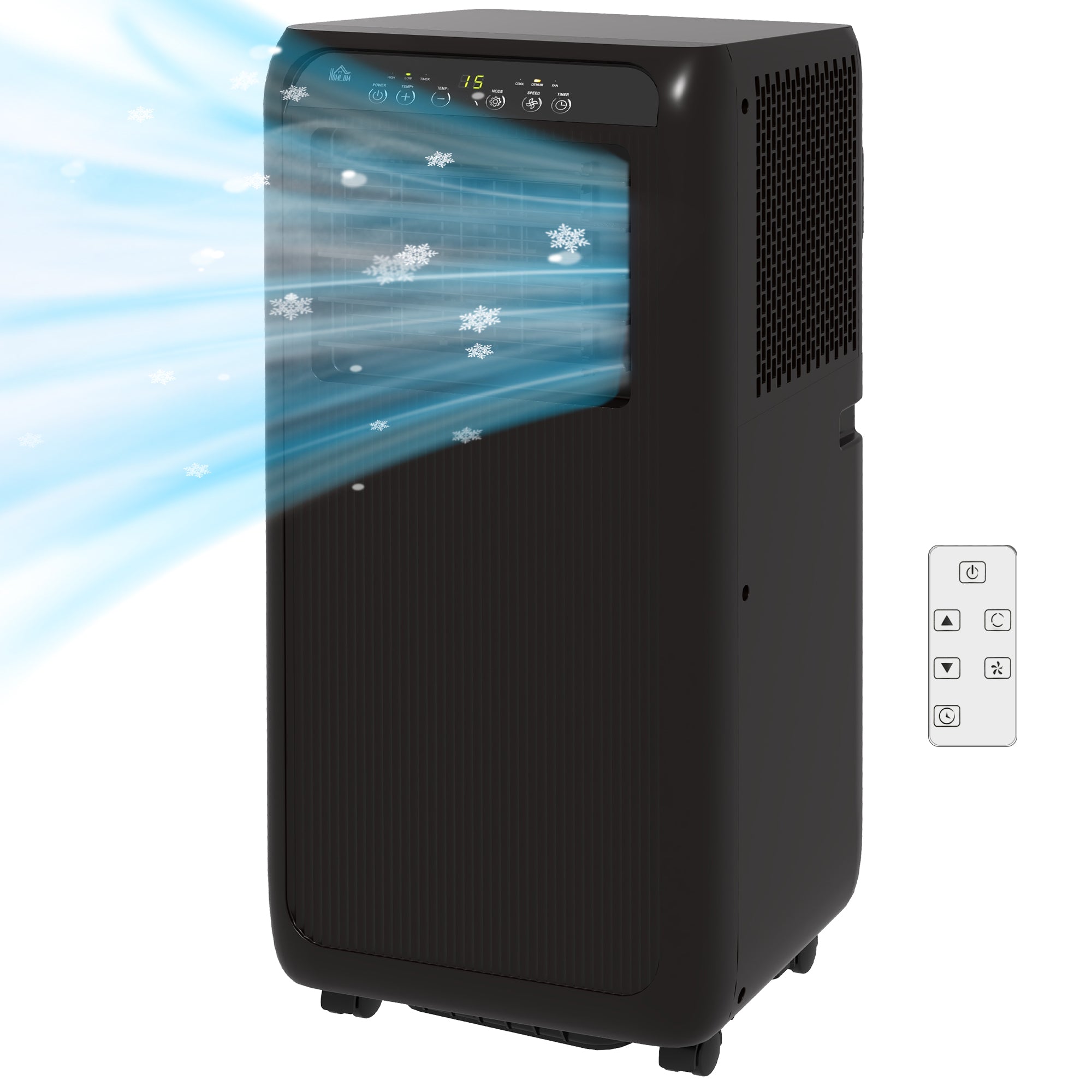 HOMCOM mobile Klimaanlage 3in1 9000BTU Timer Fernbedienung