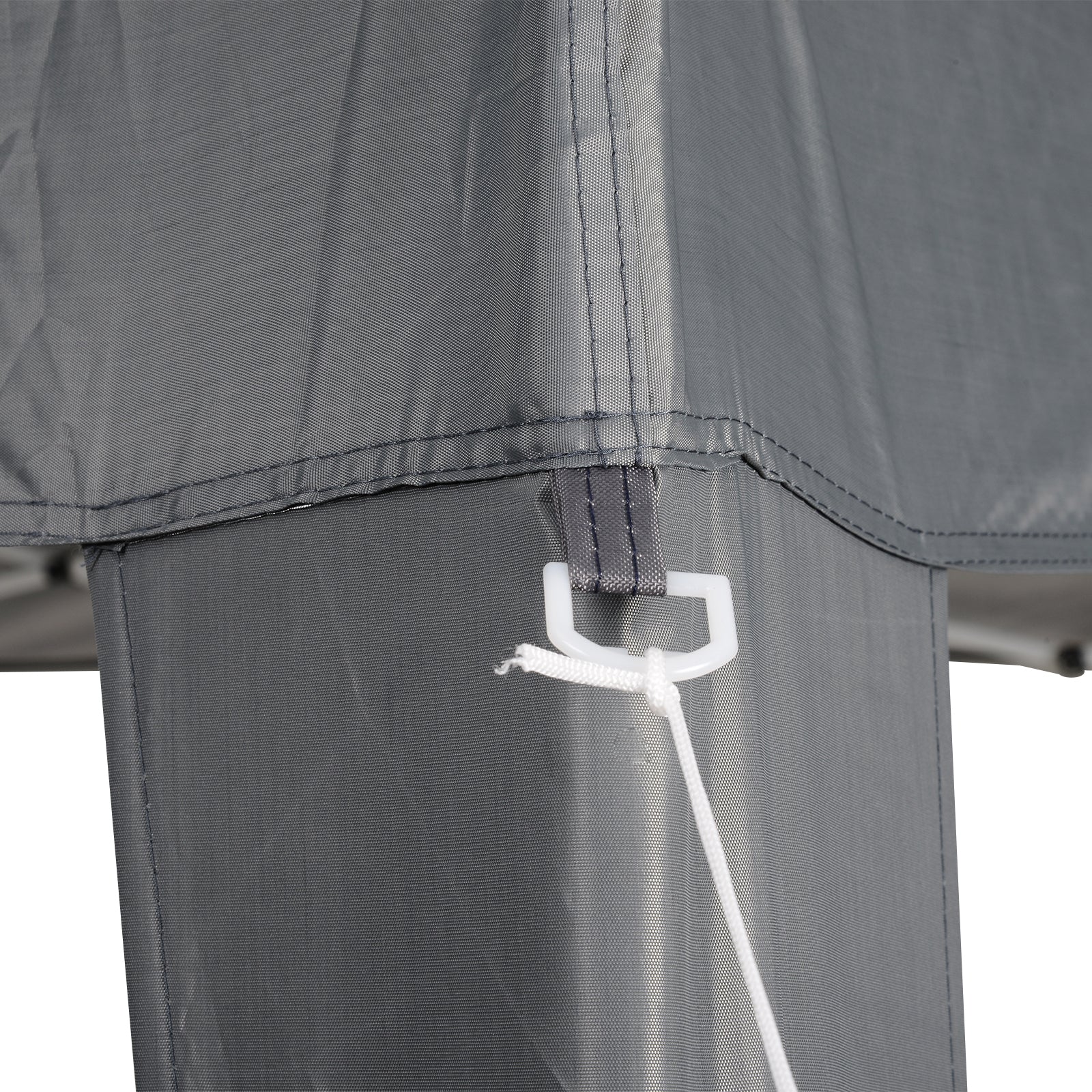Outsunny Faltpavillon 2,4x2,4m Pavillon Faltzelt mit UV-Schutz, Partyzelt inkl. Tragetasche für Garten, Balkon, Stahl Grau