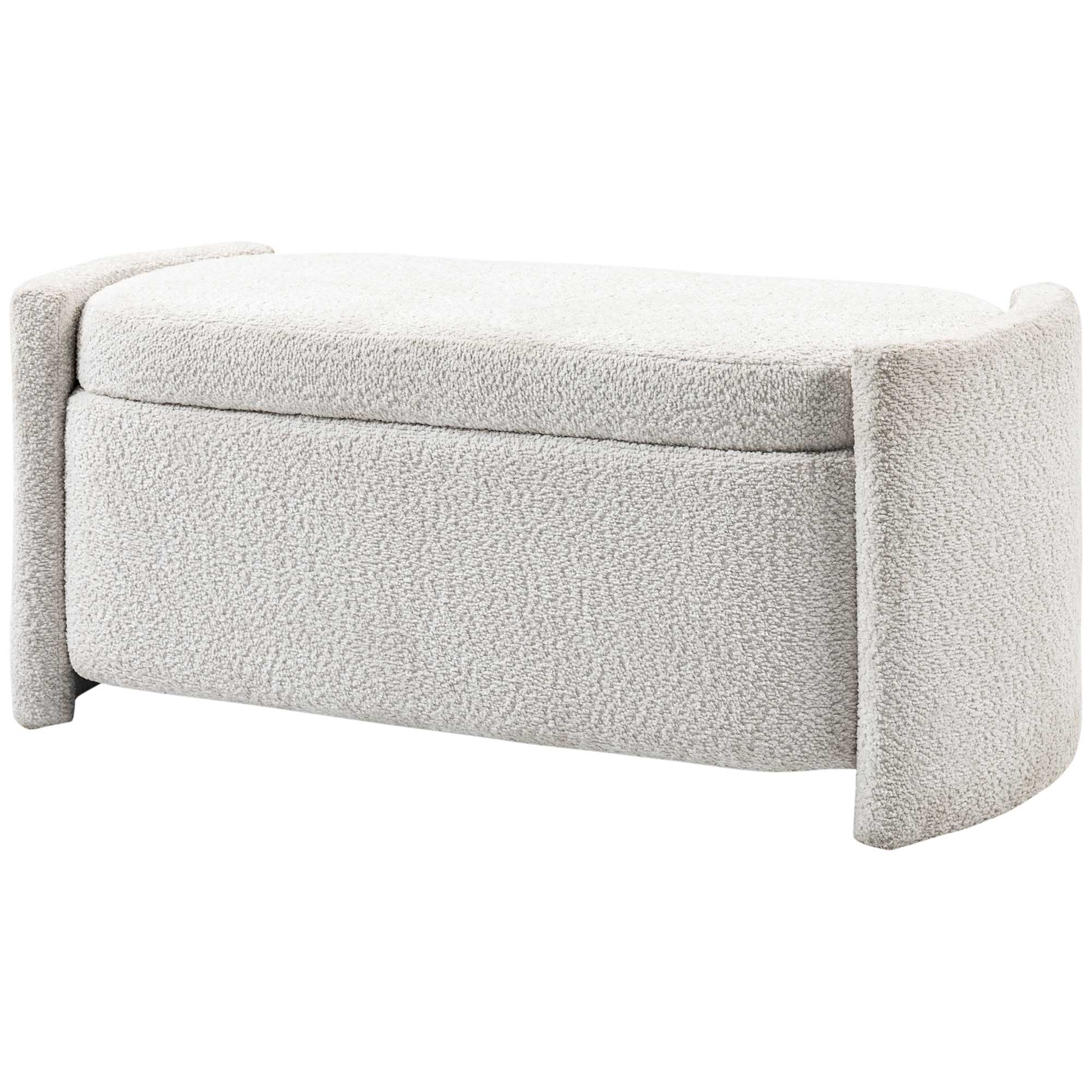 HOMCOM Sitzbank mit Stauraum Flurbank Schuhbank, gepolstert, 105 cm x 44 cm x 45,5 cm. Creme/Beige