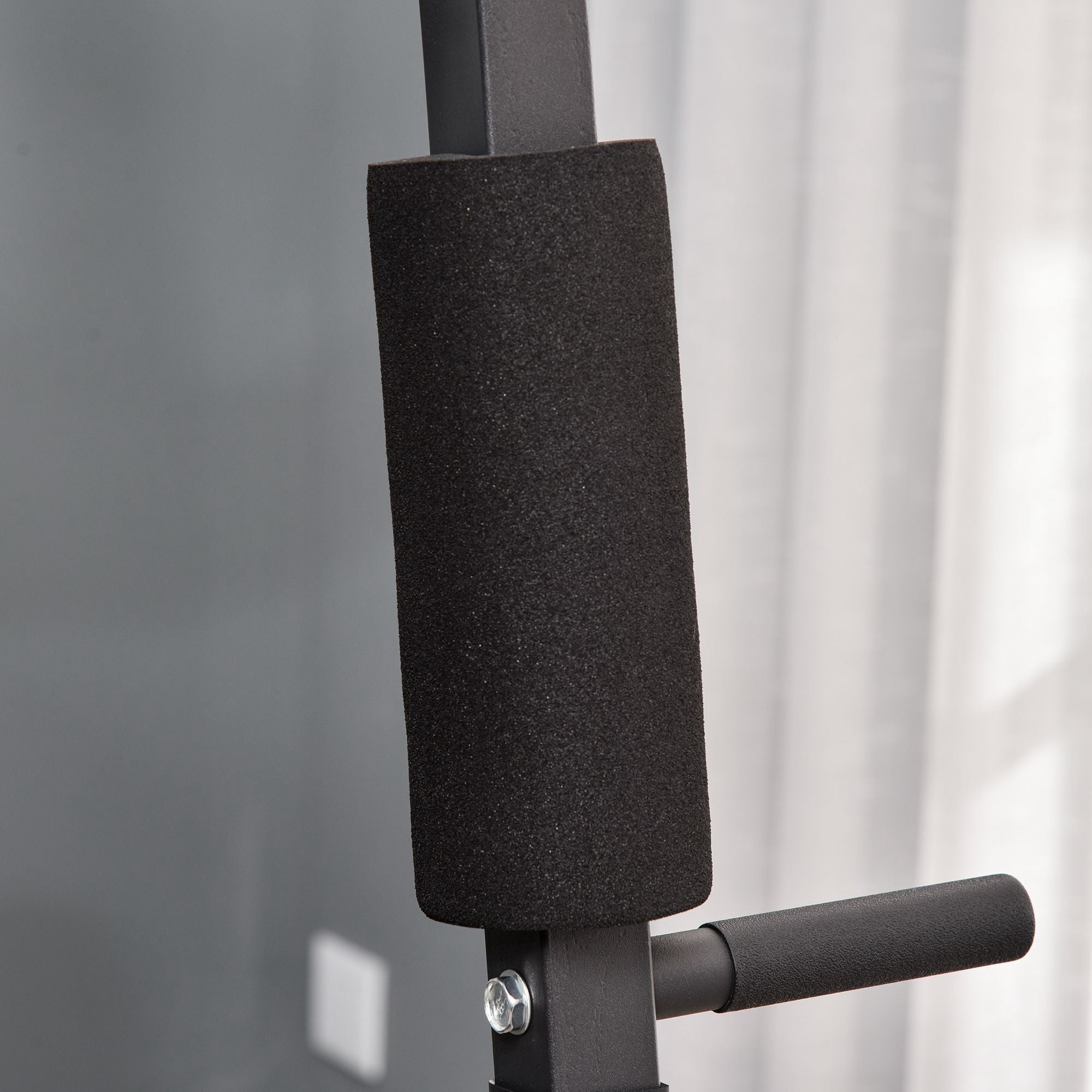 HOMCOM Kraftstation für Zuhause Fitnessstation mit Latzuggerät, Kabelzug, kurzer Bizepsstange, Brustpresse, Beintrainer, Butterfly-Maschine 45kg Gewichten Multifunktion Fitnessstation Schwarz