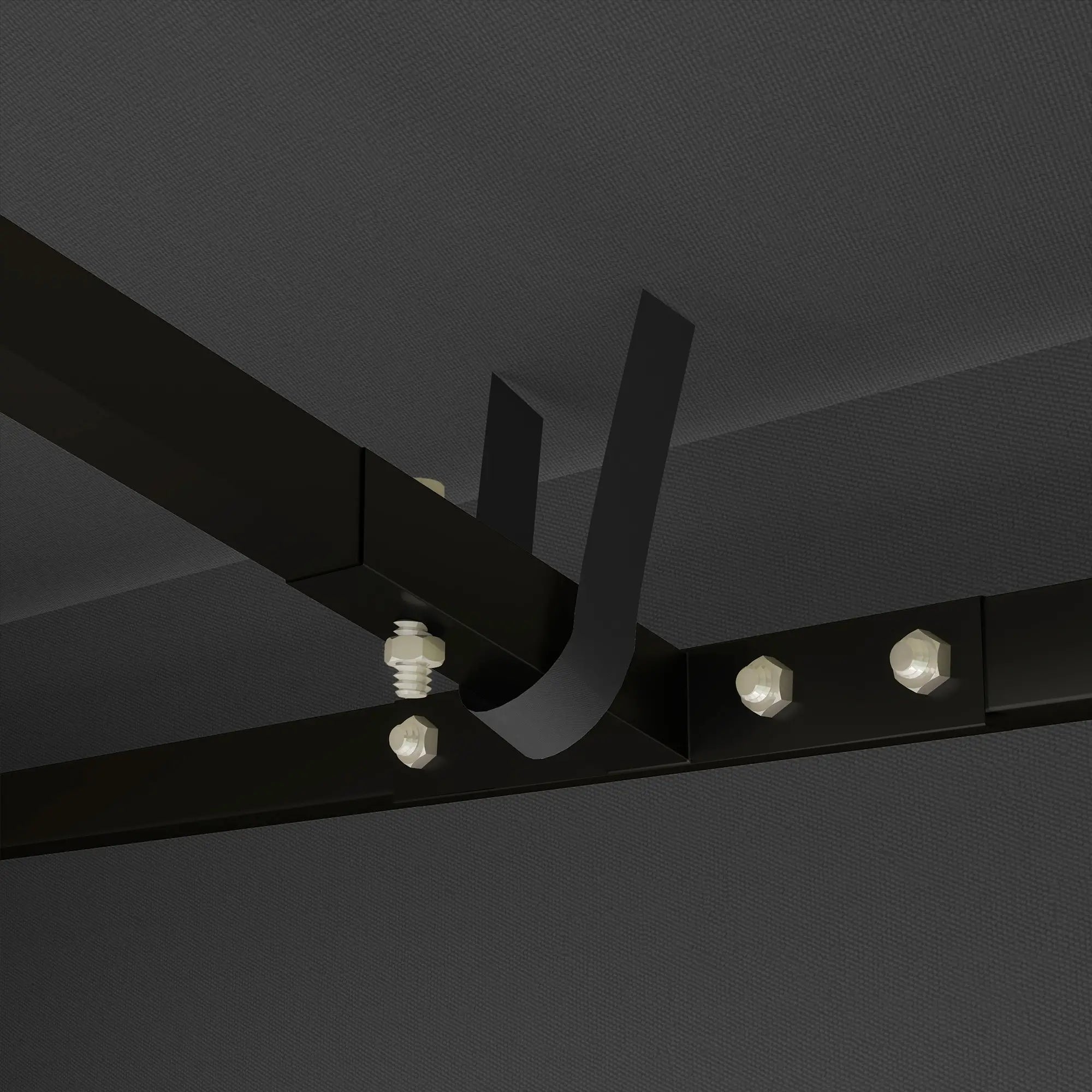 Outsunny Ersatzdach 3×3?m Dunkelgrau