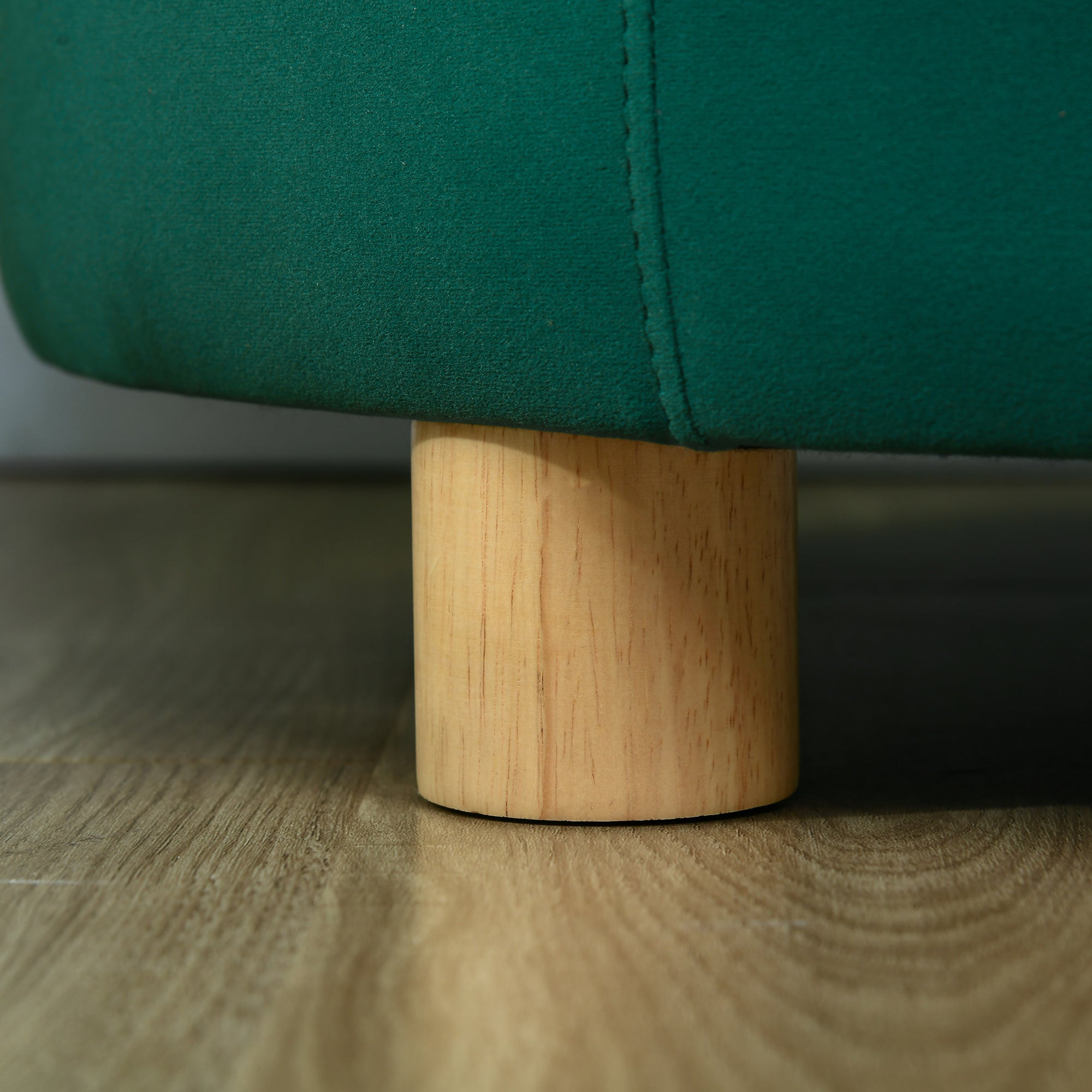 PawHut Hundesofa Hundecouch, Waschbarer Bezug, Haustiersofa mit Rückenlehne und Holzbeine, Katzensofa, für kleine Hunde unter 4,5 kg, Grün