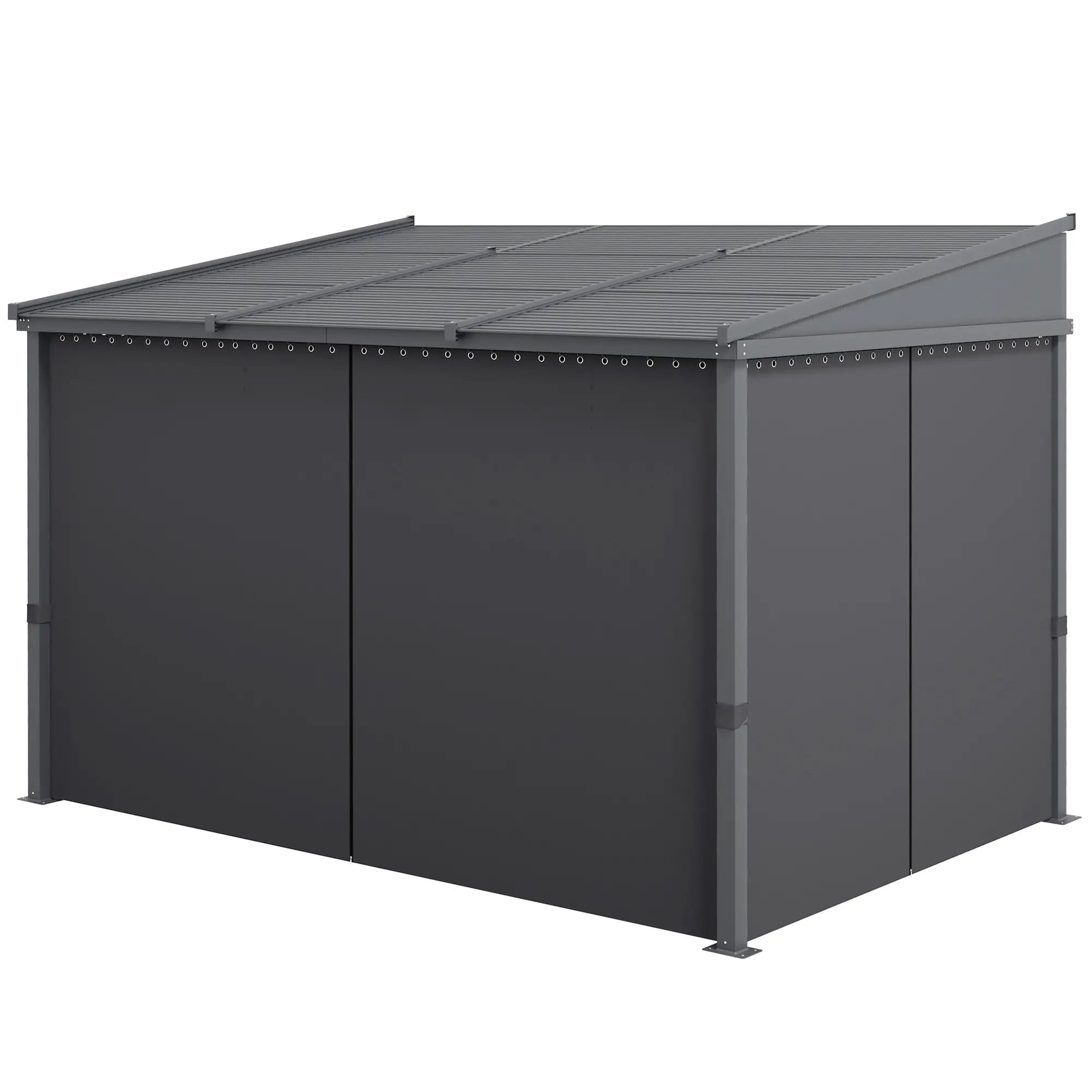 Outsunny Pergola Schiebedach Metallüberdachung