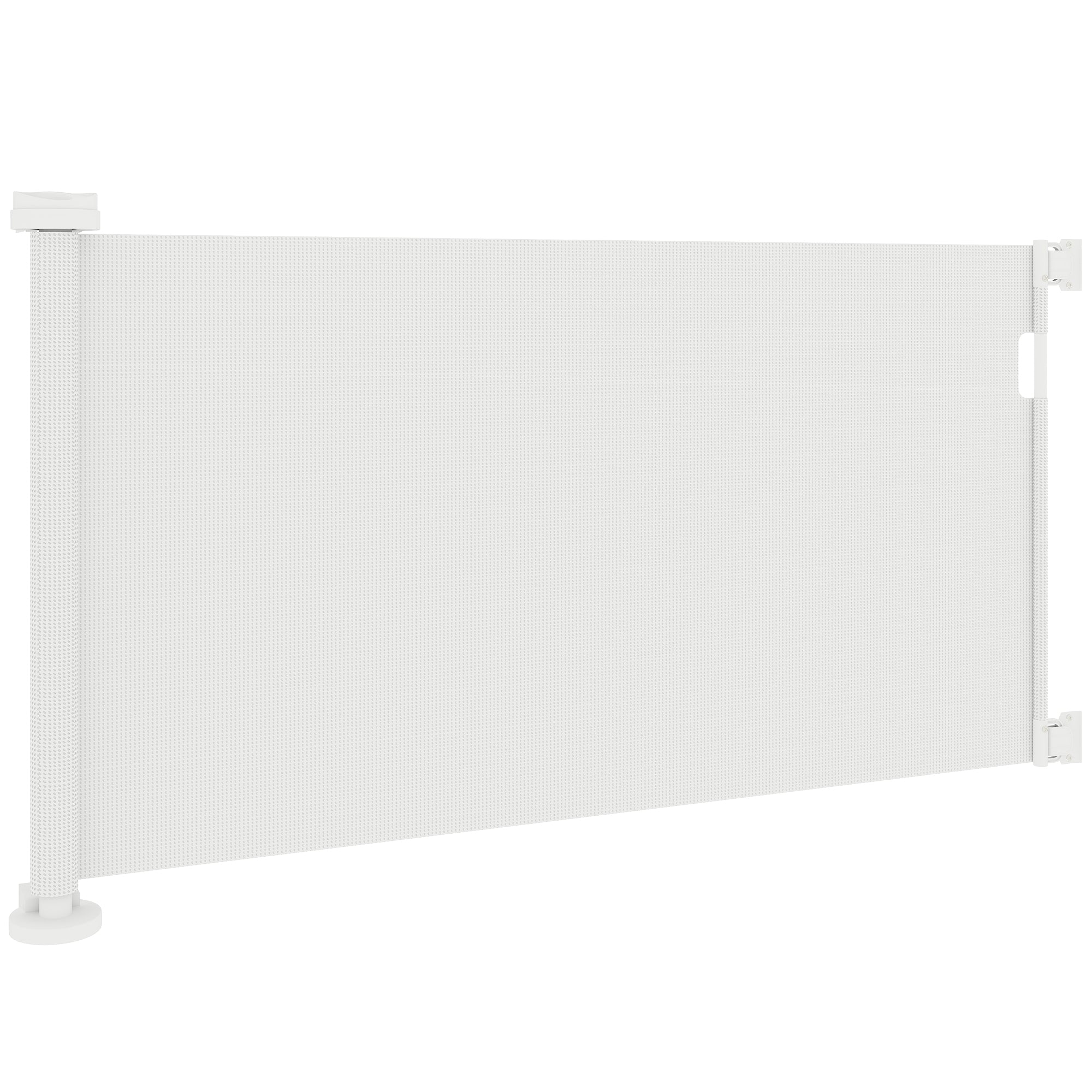 PawHut Treppenschutzgitter Ausziehbar 0-136cm 87 cm Hoch Türschutzgitter für Haustiere 142 x 10 x 87 cm Weiß