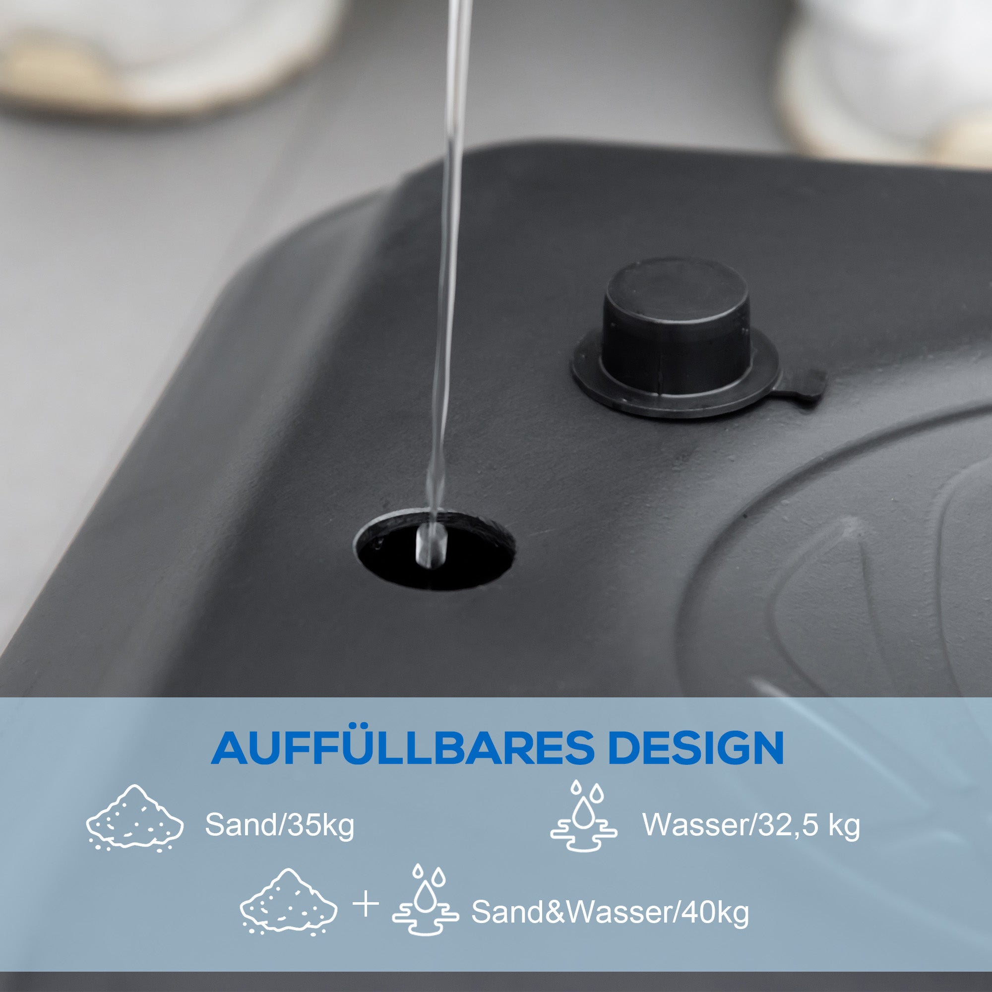 SPORTNOW Basketballständer, höhenverstellbar, 182-213 cm Korbhöhe, wetterfest, mit Rollen, Metallrahmen