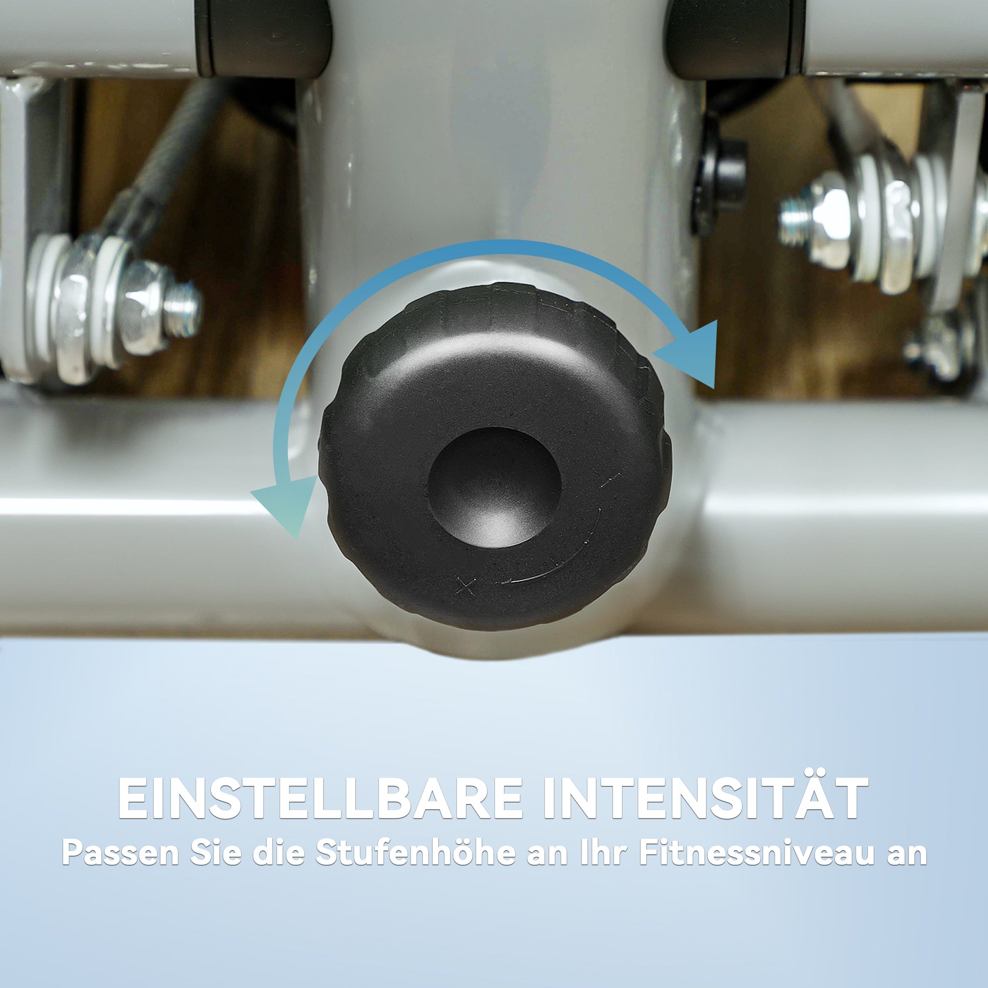 SPORTNOW 2 in 1 Mini-Stepper für Zuhause mit Power Ropes, LCD-Display Up-Down Swing Stepper 41 x 30,5 x 18,5 cm Grau