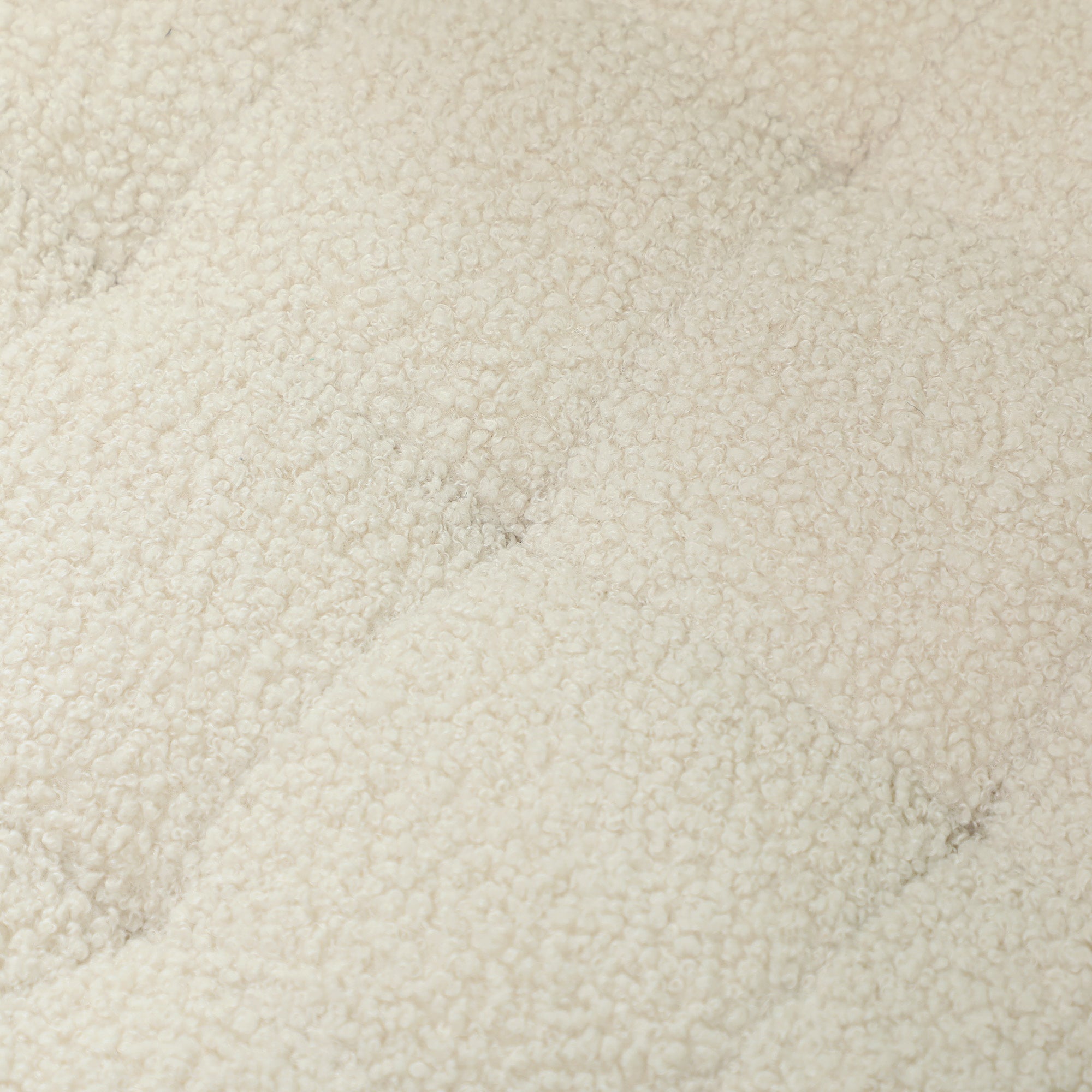 HOMCOM Runder Sitzhocker mit Stauraum, Deckel und Holzbeinen, Fußhocker für Wohnzimmer, Flur, Schlafzimmer, Cremeweiß