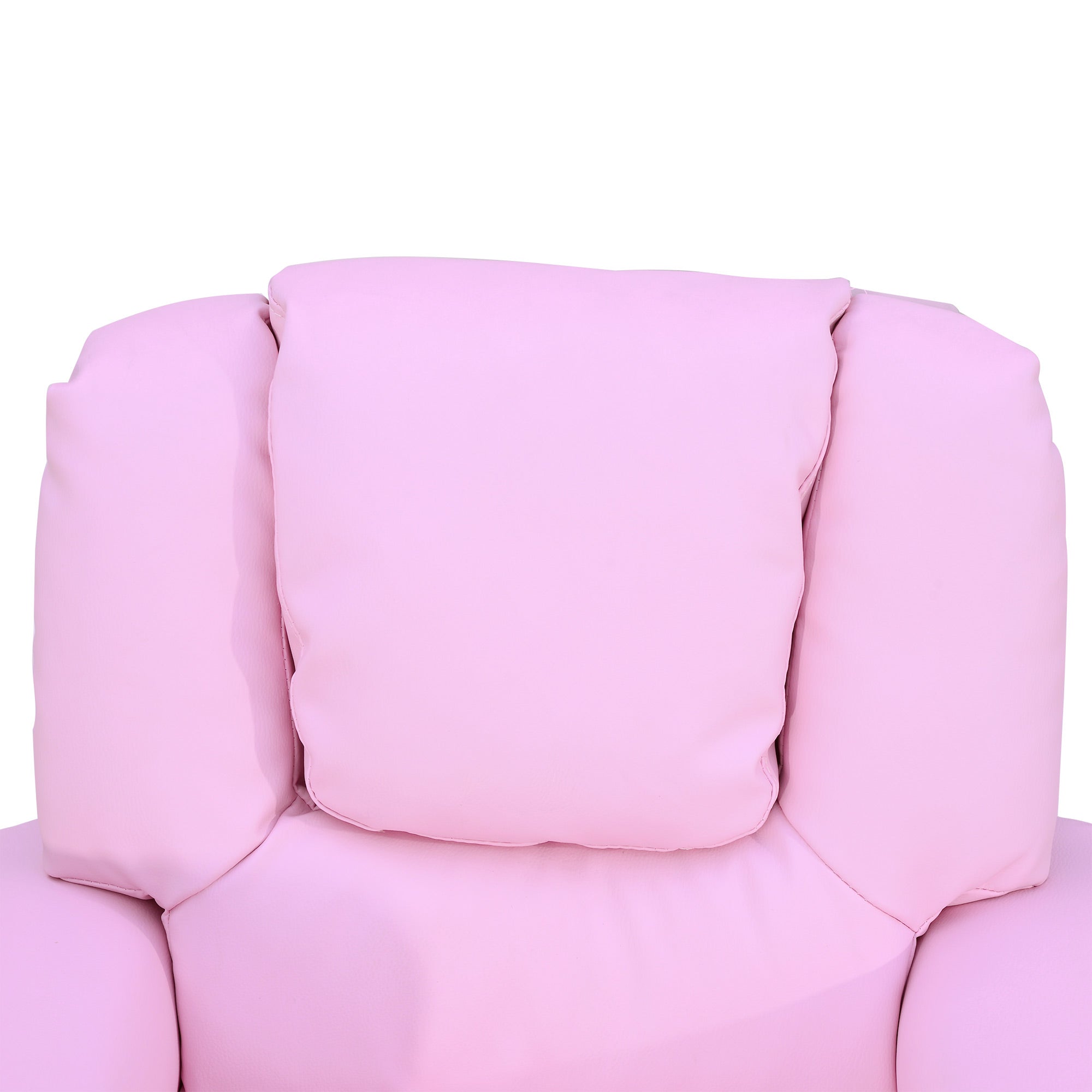 HOMCOM Kindersessel, Minisessel, Kindersofa für 3-6 Jahre alt, Liegefunktion, Eingebauten Becherhalter, Rosa, 62 x 56 x 69 cm