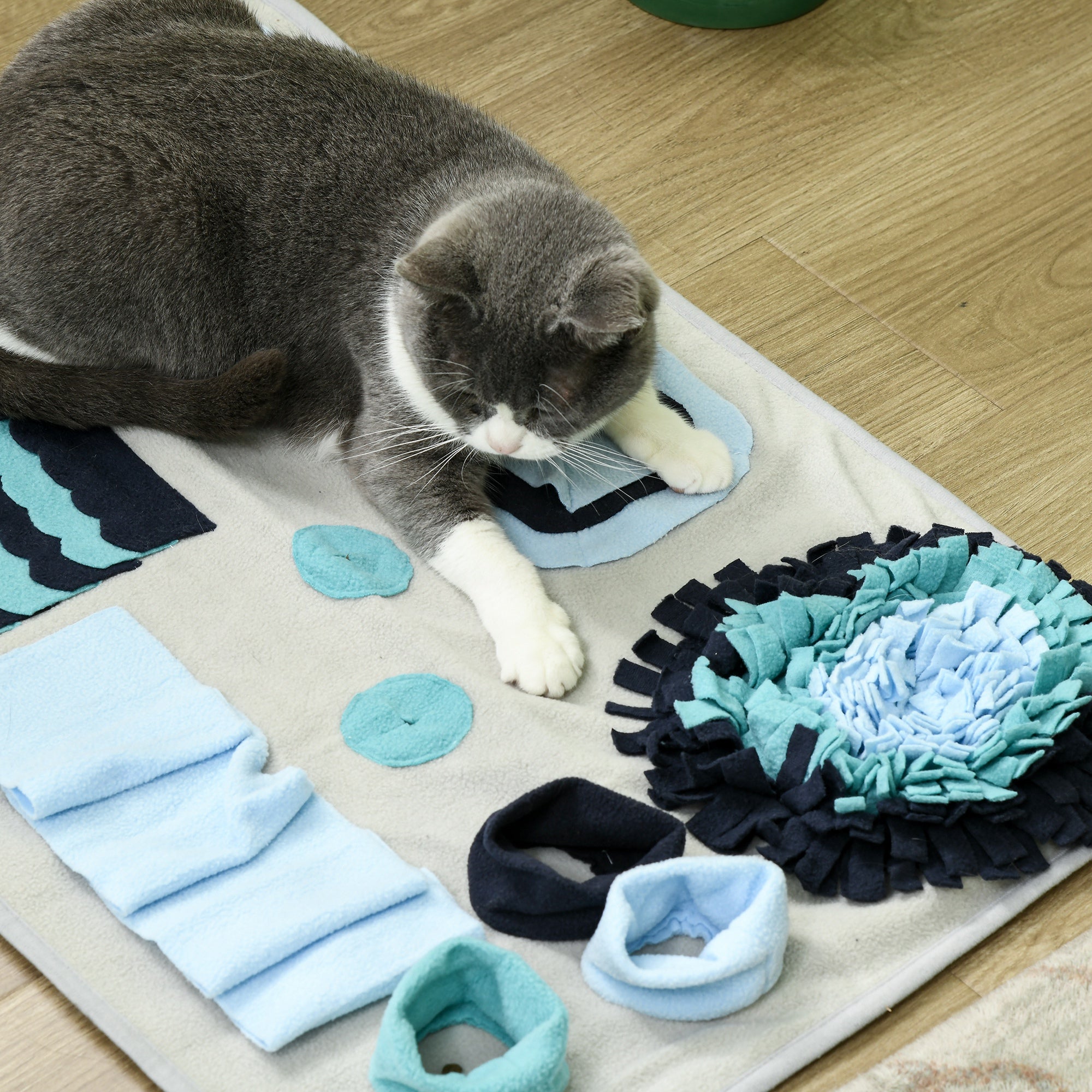 PawHut Hundedecke, komfortabel, dekorative Elemente, 74x50x5cm, Mehrfarbig