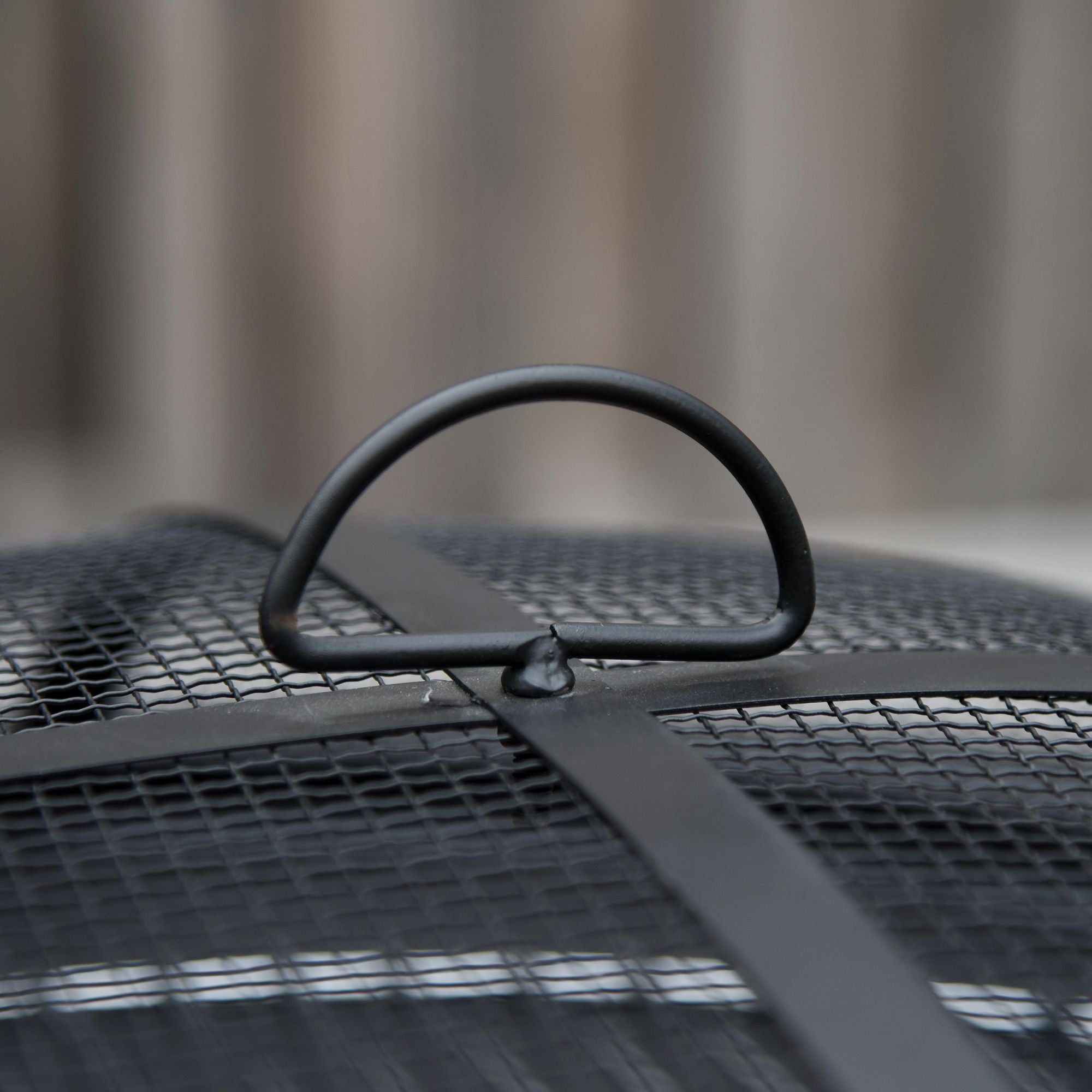 Outsunny Feuerstelle Feuerschale mit Schutz & Schürhaken Outdoor Garten Terrase Ø75 x 55H cm Schwarz