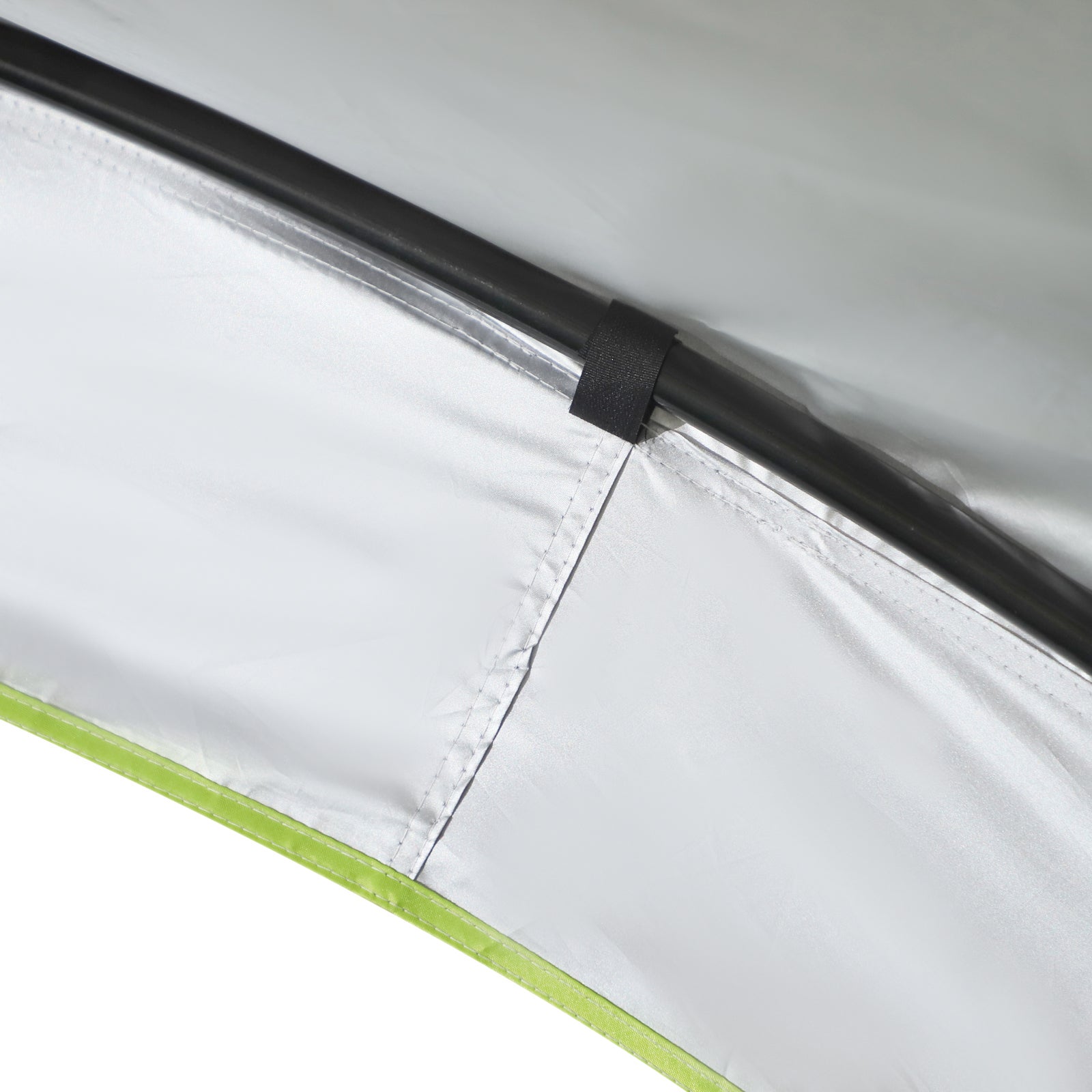 Outsunny Garten Pavillon Gartenzelt Festzelt Partyzelt Sonnenschutz wetterfest Metallstange + Polyester Cremeweiß + Blau 4 x 4 x 2,5 m