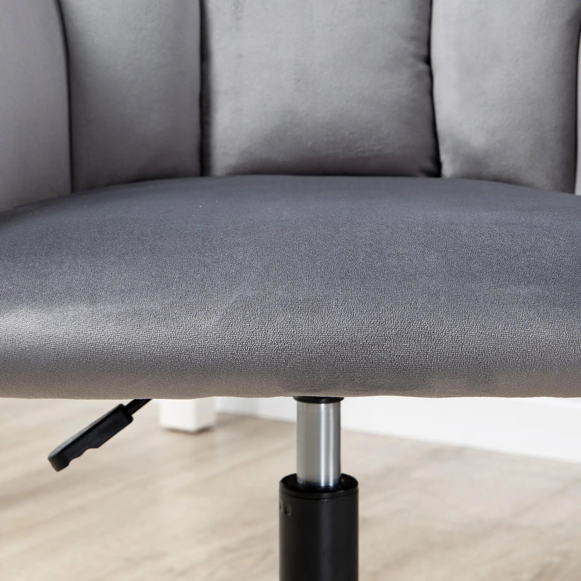 Vinsetto Bürostuhl, 5 Rollen, höhenverstelbar, modernes Design, 58 cm x 58,5 cm x 86 cm, Grau