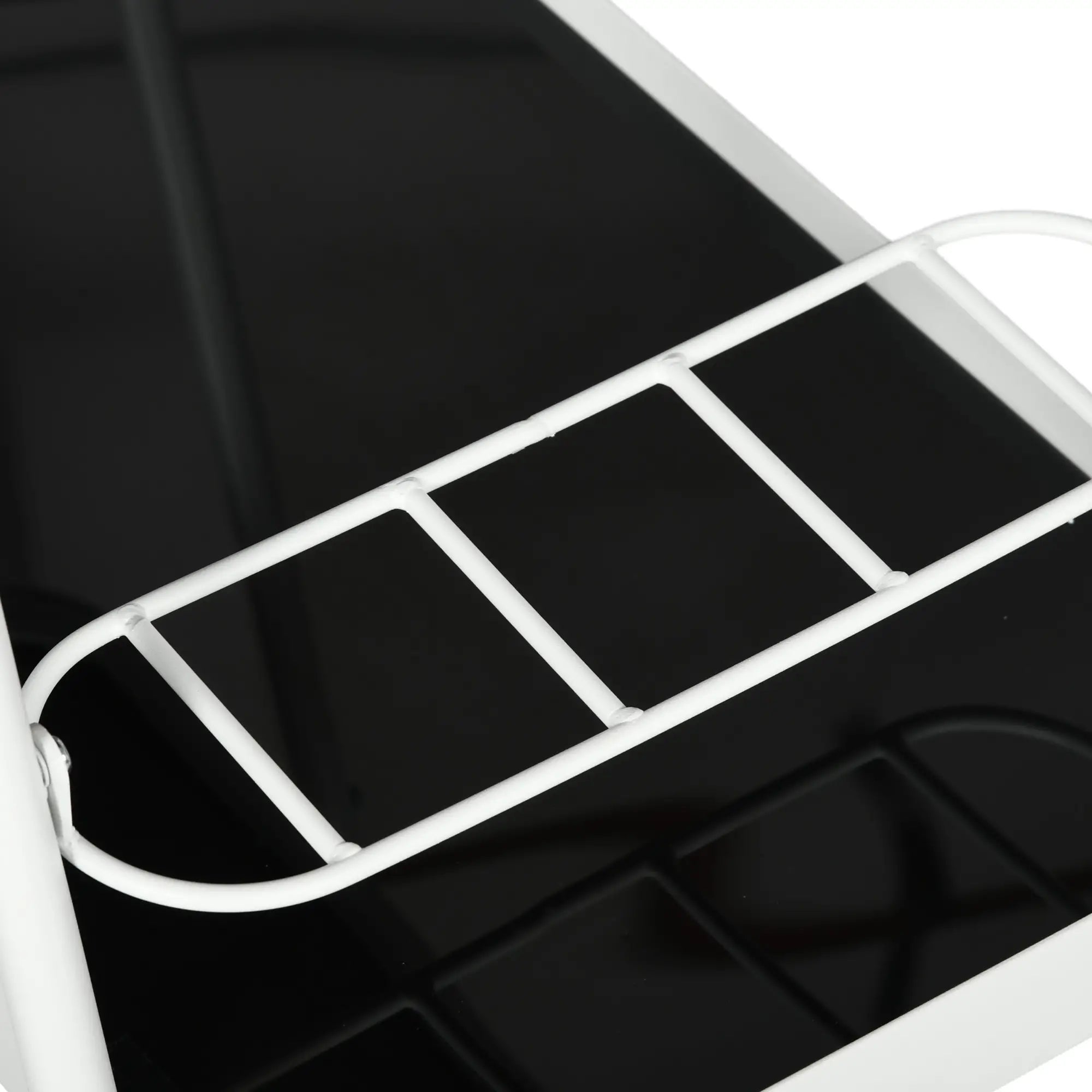 Outsunny Outdoor Servierwagen 2-stöckig mit Weinregal mit Rollen