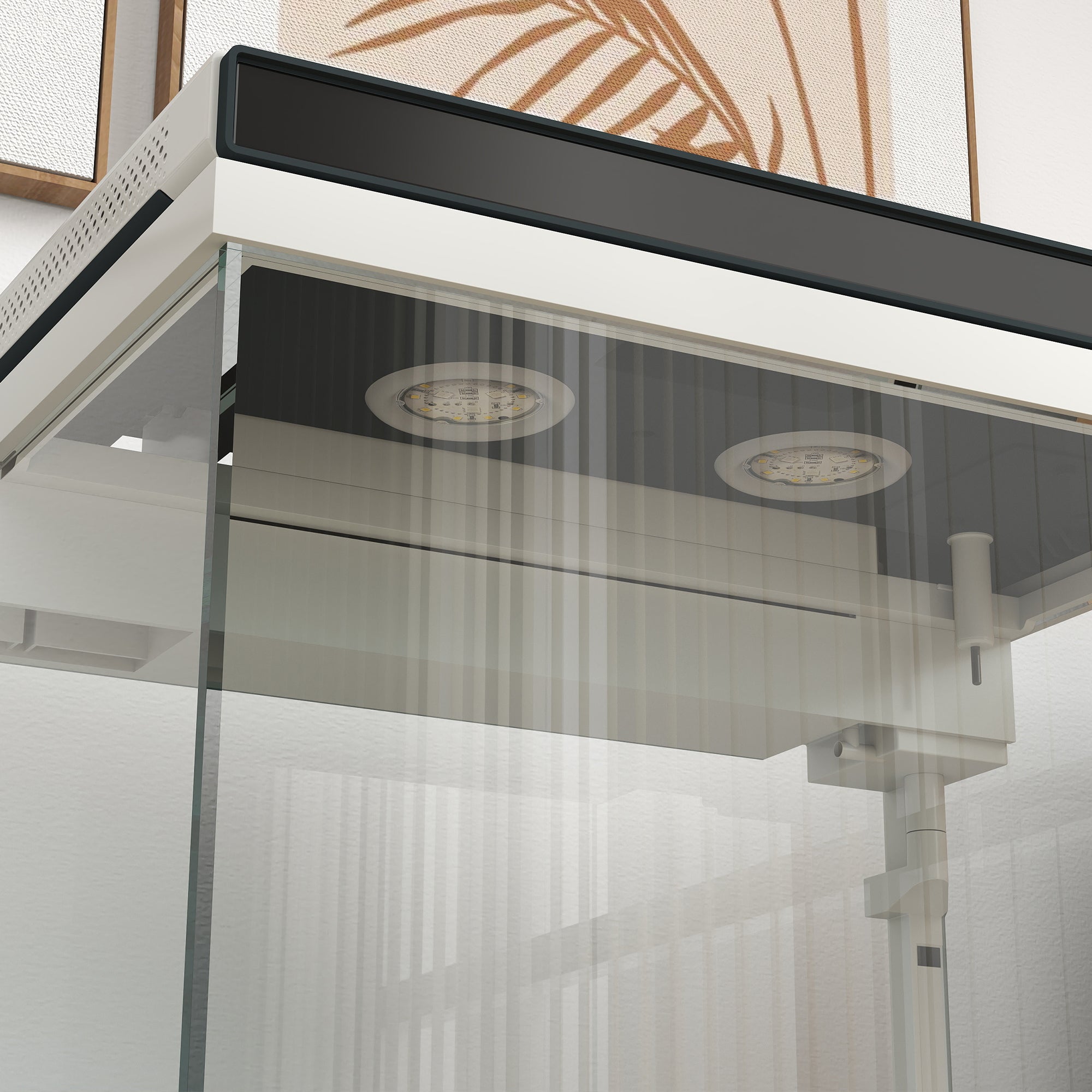 PawHut 26 Liter Aquarium mit Filter, LED-Beleuchtung, Wasserpumpe, für verschiedene Fischarten, ca. 38 x 26 x 38 cm