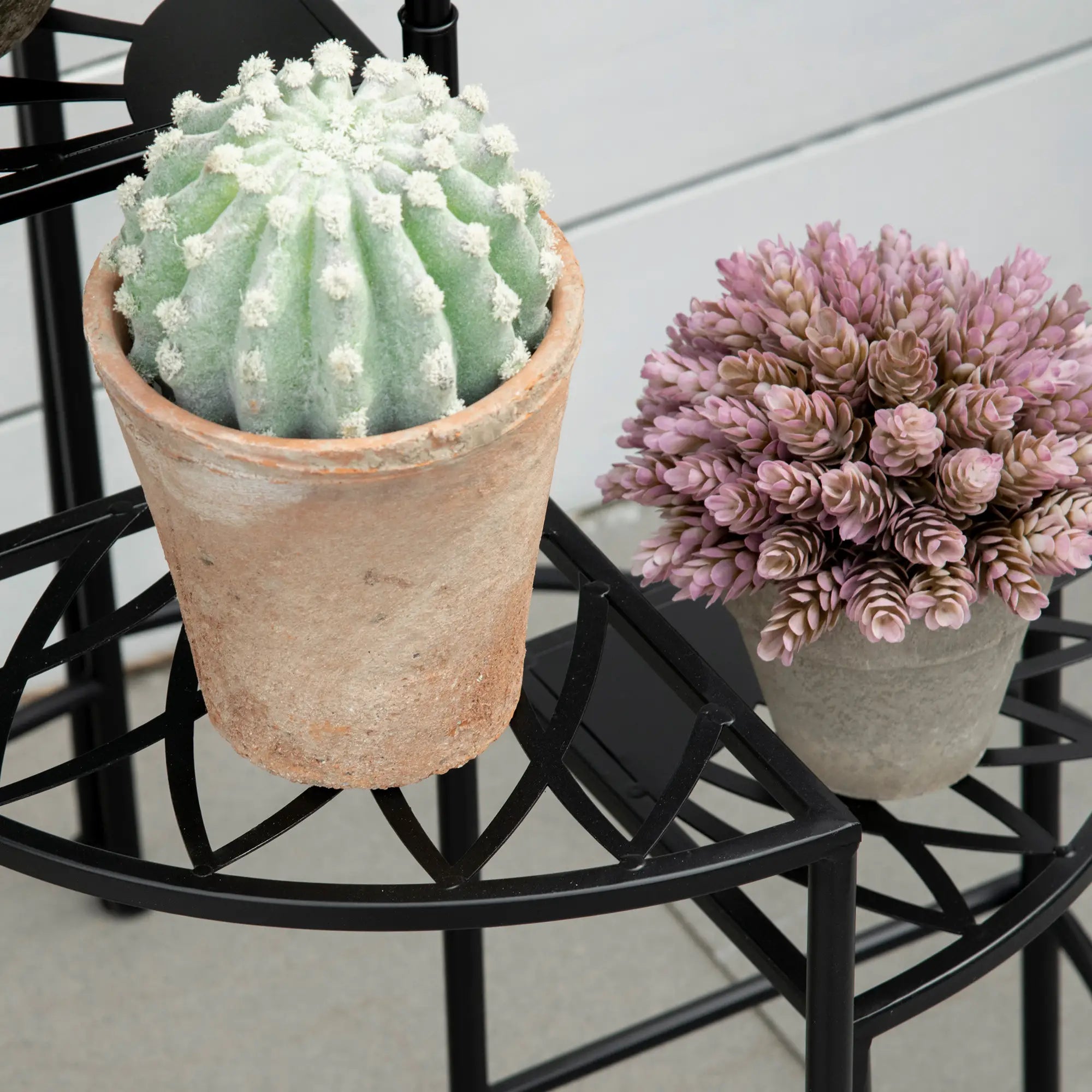 Outsunny 4-stufige Pflanzentreppe klappbar