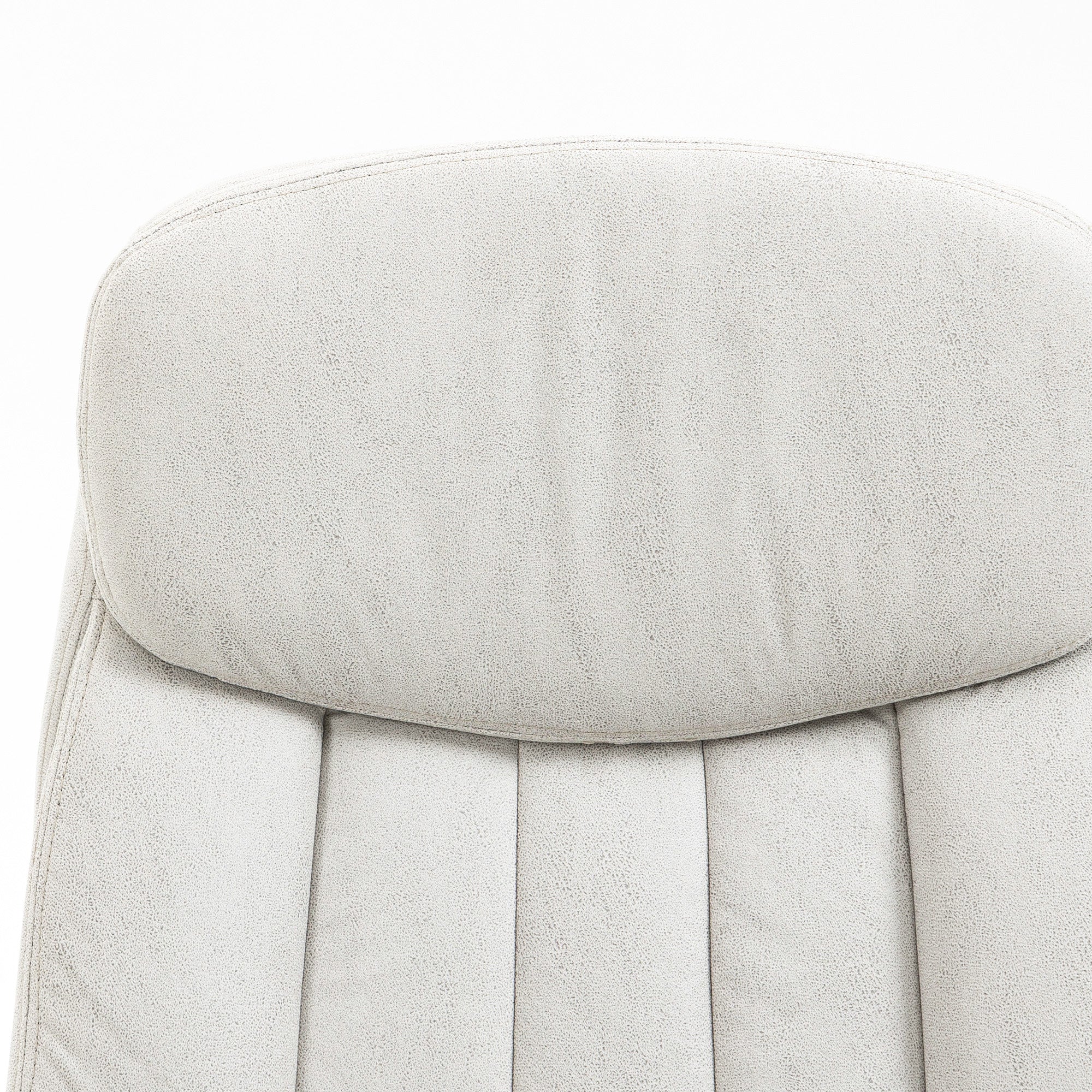 Vinsetto Bürostuhl mit Massage- und Heizfunktion, ergonomisch, 66x67x110-118cm, Cremeweiß