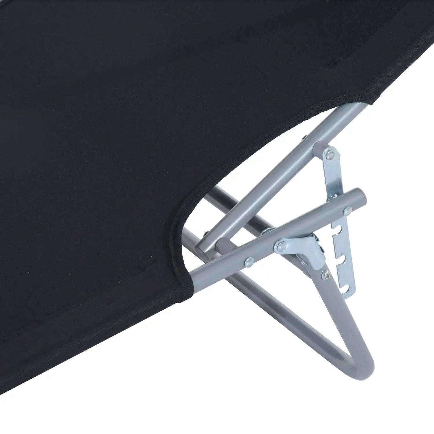 Outsunny klappbare Sonnenliege mit Sonnenschutz