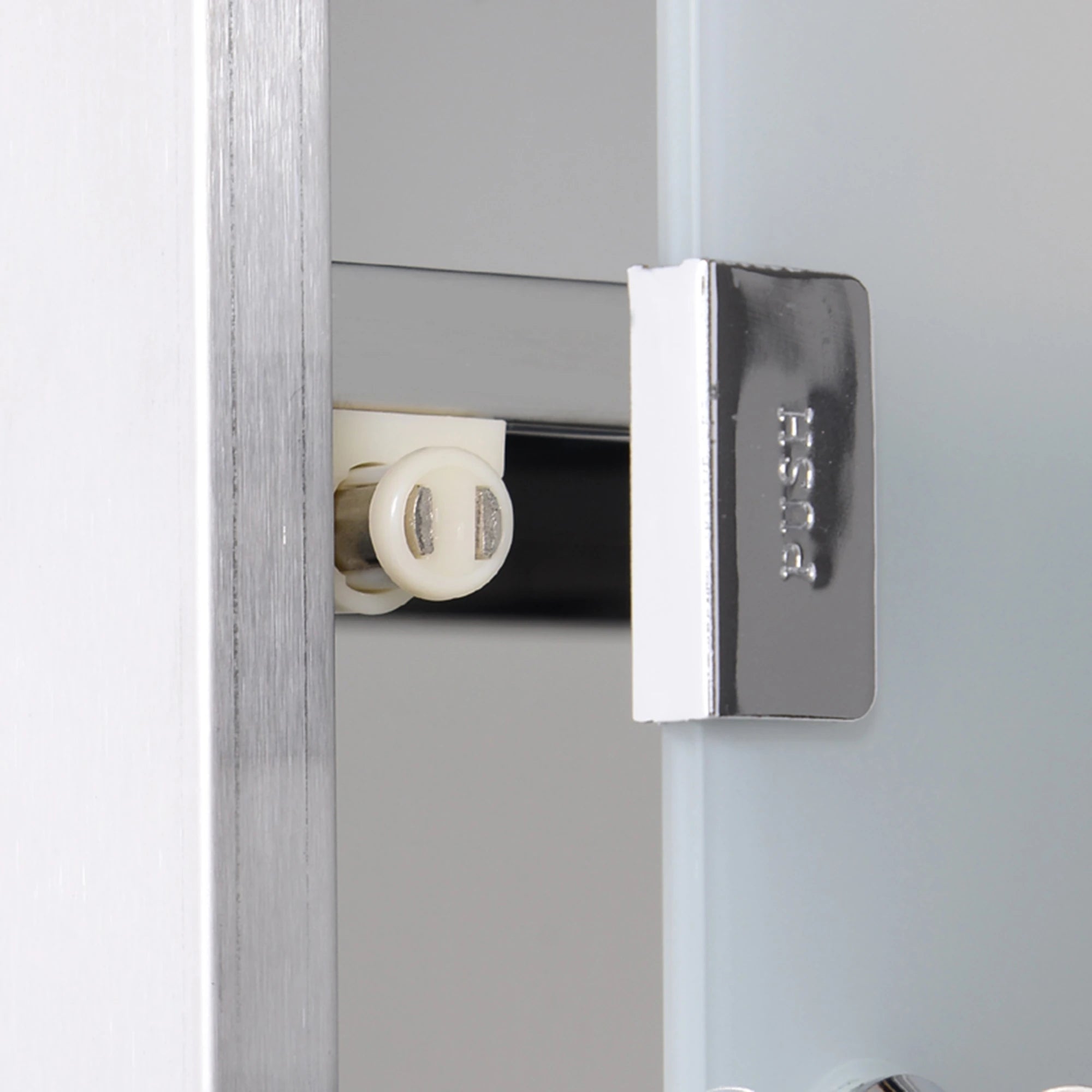 Medizinschrank Arzneischrank Erste-Hilfe-Schrank mit Schloss 3 Fächer Edelstahl Silber 25 x 12 x 48 cm