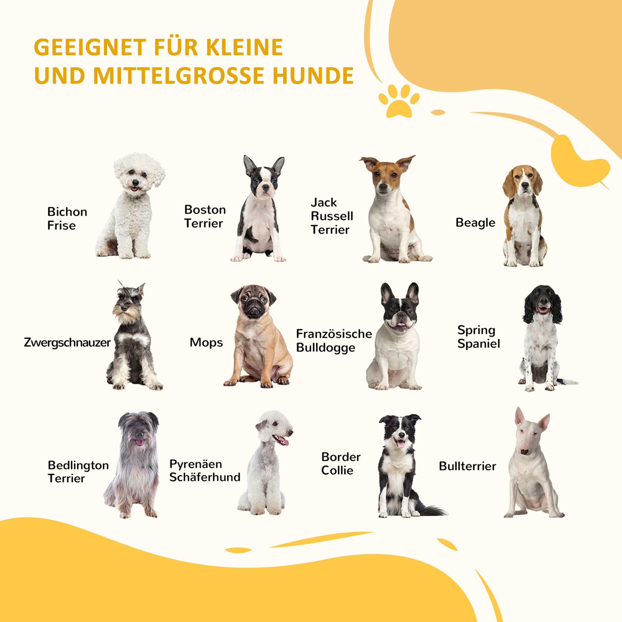 PawHut Absperrgitter Hunde Türschutzgitter Schutzgitter aus Holz Freistehendes Hundegitter mit Tür Hundeabsperrgitter Konfigurationsgitter für Kamin & Ofen Braun 113-166 x 36 x 71 cm