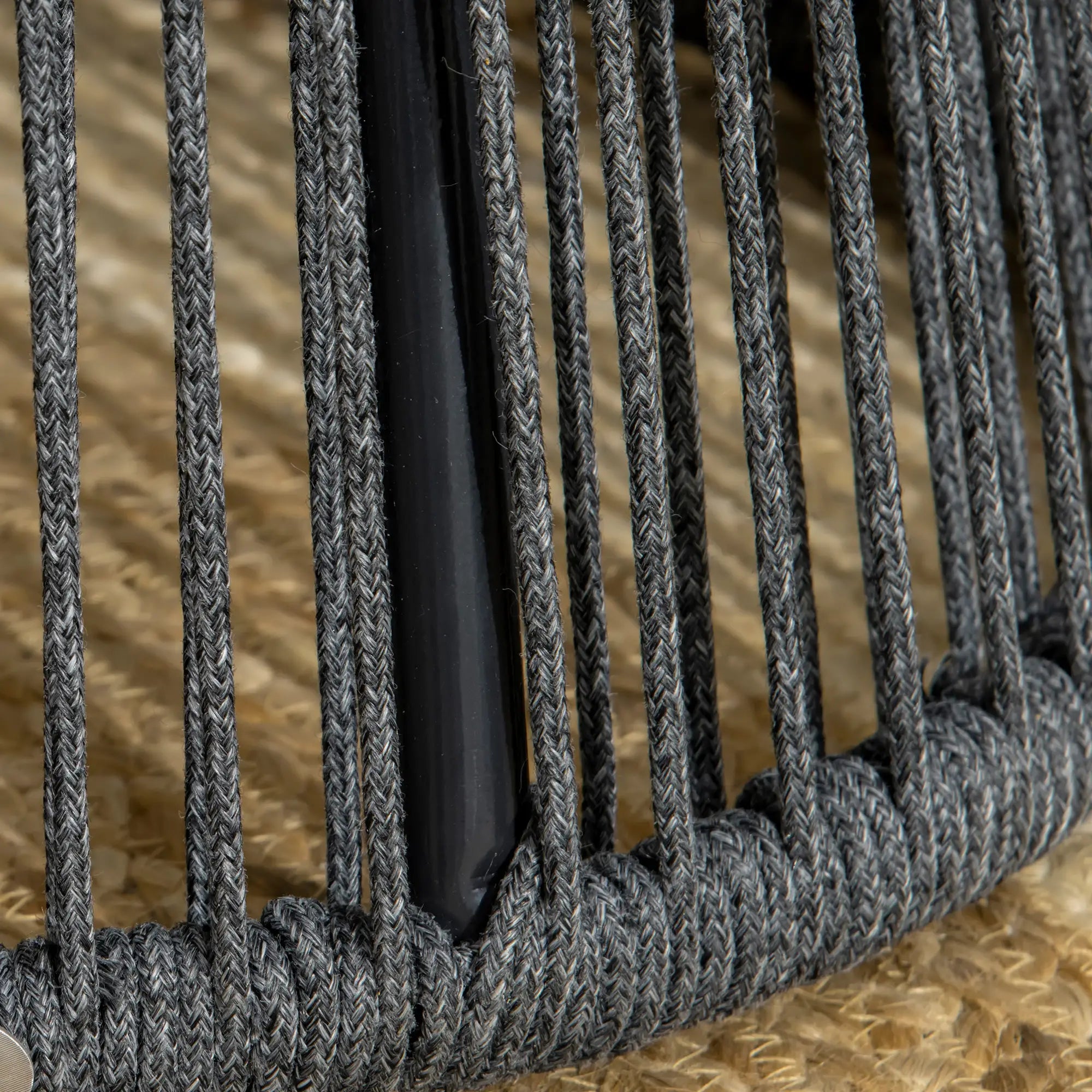 Outsunny Gartentisch Beistelltisch Boho-Stil wetterbeständig Rattan