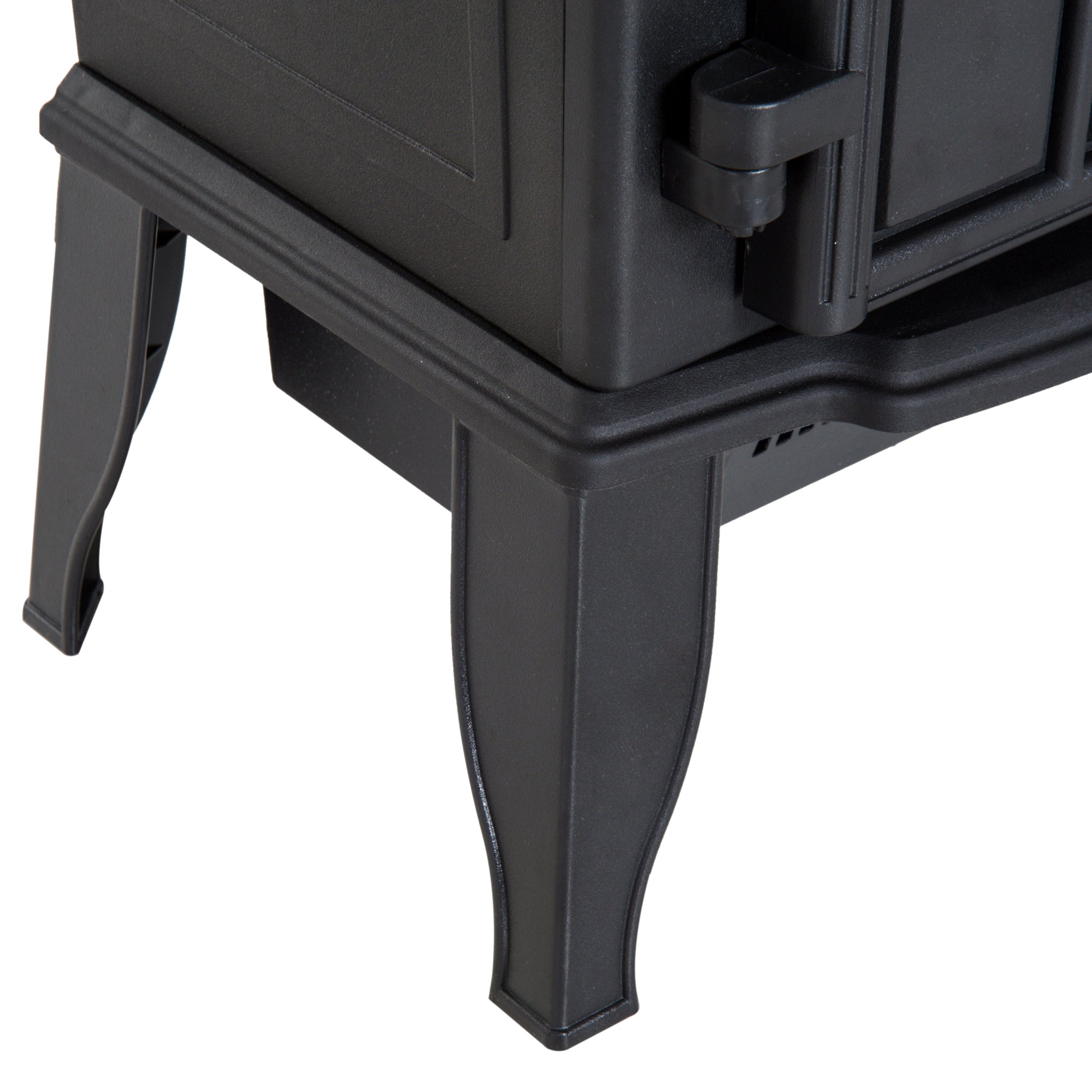 HOMCOM Elektrokamin, LED-Flammen, 1000/2000 W, regelbare Temperatur & Helligkeit, Metall, 39 x 23 x 56,5 cm