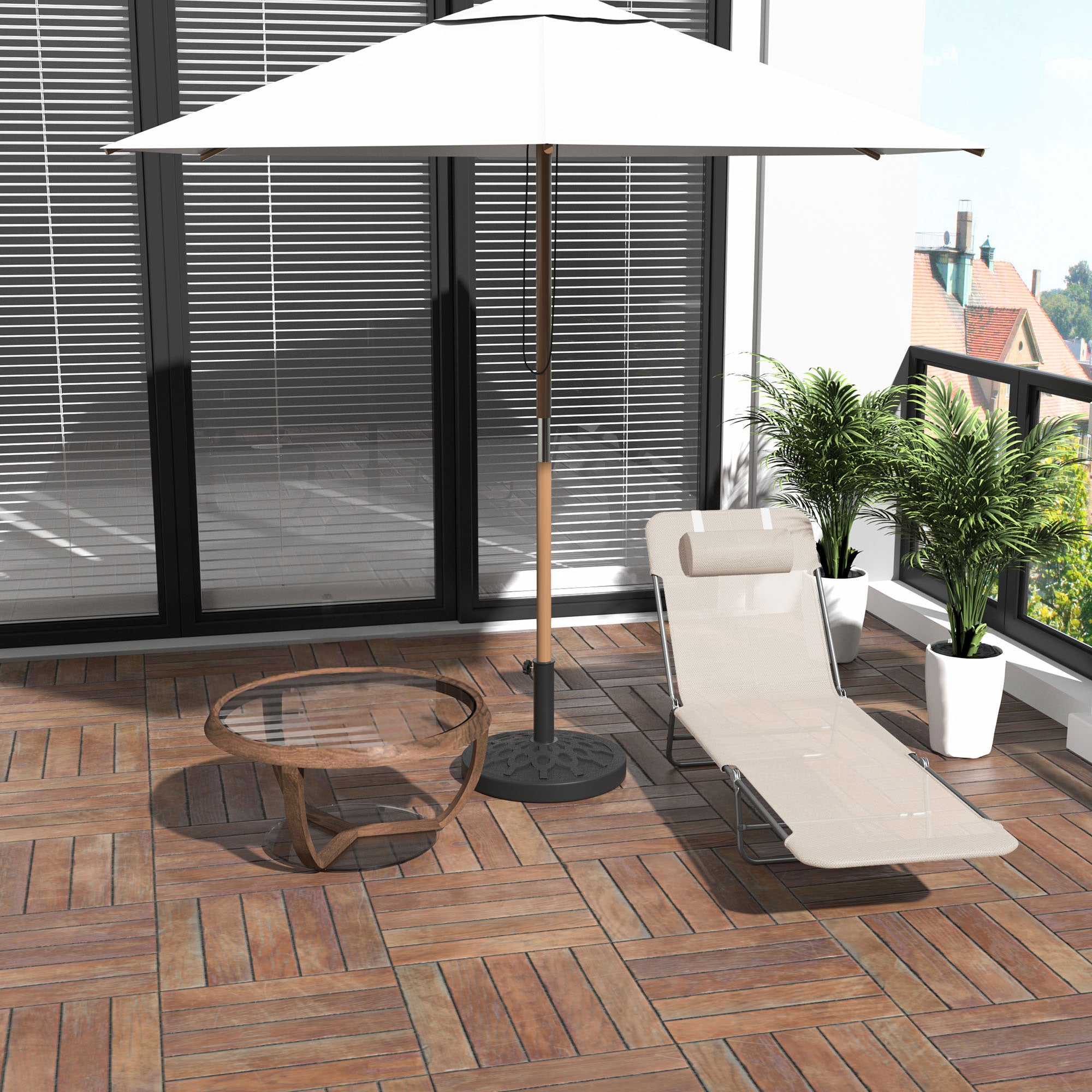 Outsunny Sonnenliege Gartenliege Relaxliege 4 Farben Creme Archiv