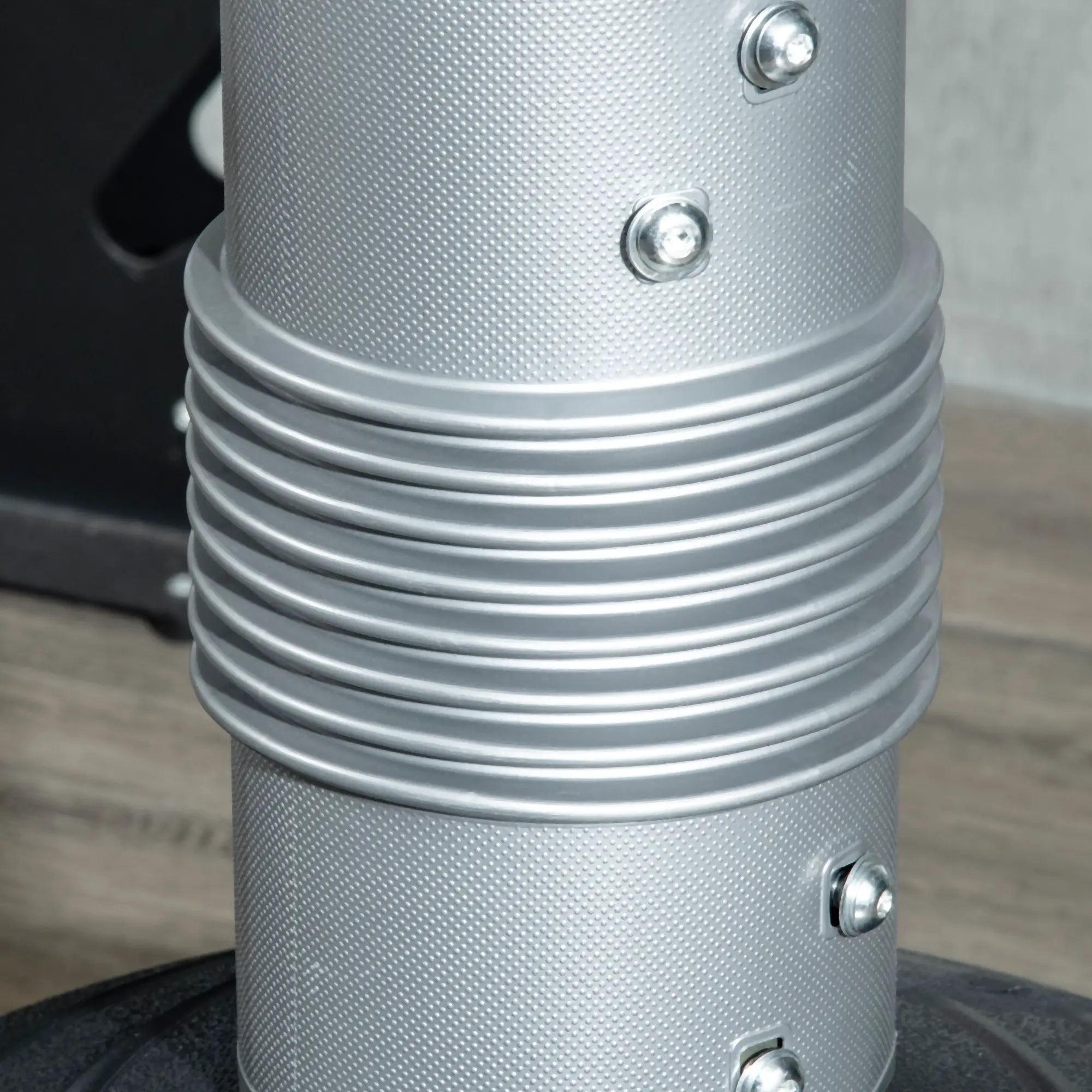 SPORTNOW Boxdummy, freistehend, höhenverstellbar, schwerer Standfuß, Kunstleder, schwarz+grau+blau, 55 x 55 x 178-207 cm