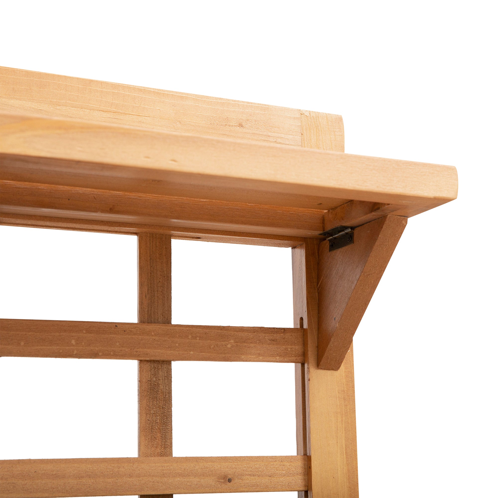 Outsunny Hochbeet Pflanztisch Blumentisch Arbeitstisch Gärtnertisch Gewächshaus Holzpflanztisch für Garten Balkon, 105 x 40 x 135 cm, Tanne, nicht gewebter Stoff, Braun