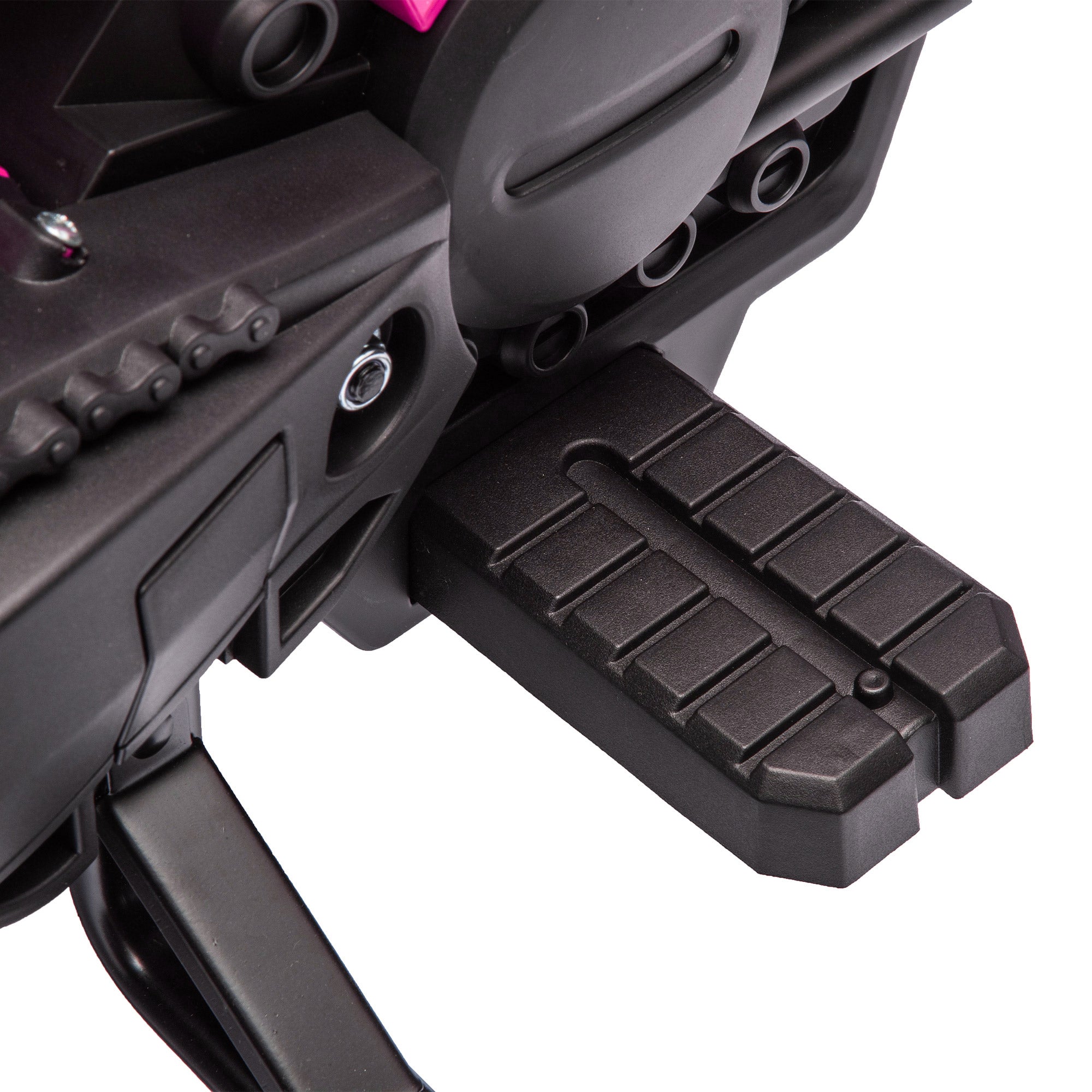 AIYAPLAY Elektro-Motorrad für Kinder, 12V Kindermotorrad mit Stützrädern, Kinderfahrzeug mit Hupe und Startgeräusch, 3 km/h, Rosa