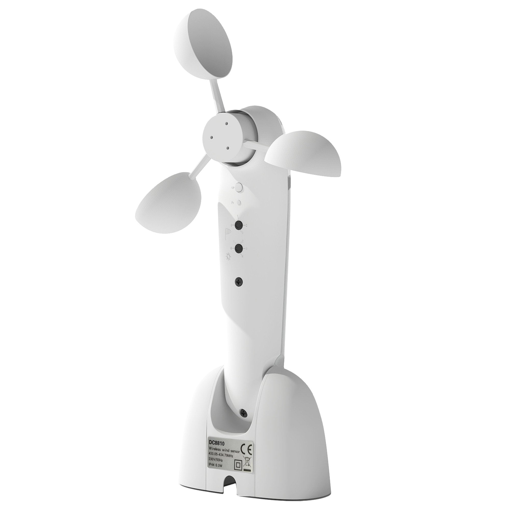 Outsunny Sonnensensor Elektrischer Windsensor Wetterstation Außensensor Windwächter 22 x 11 x 9 cm Weiß