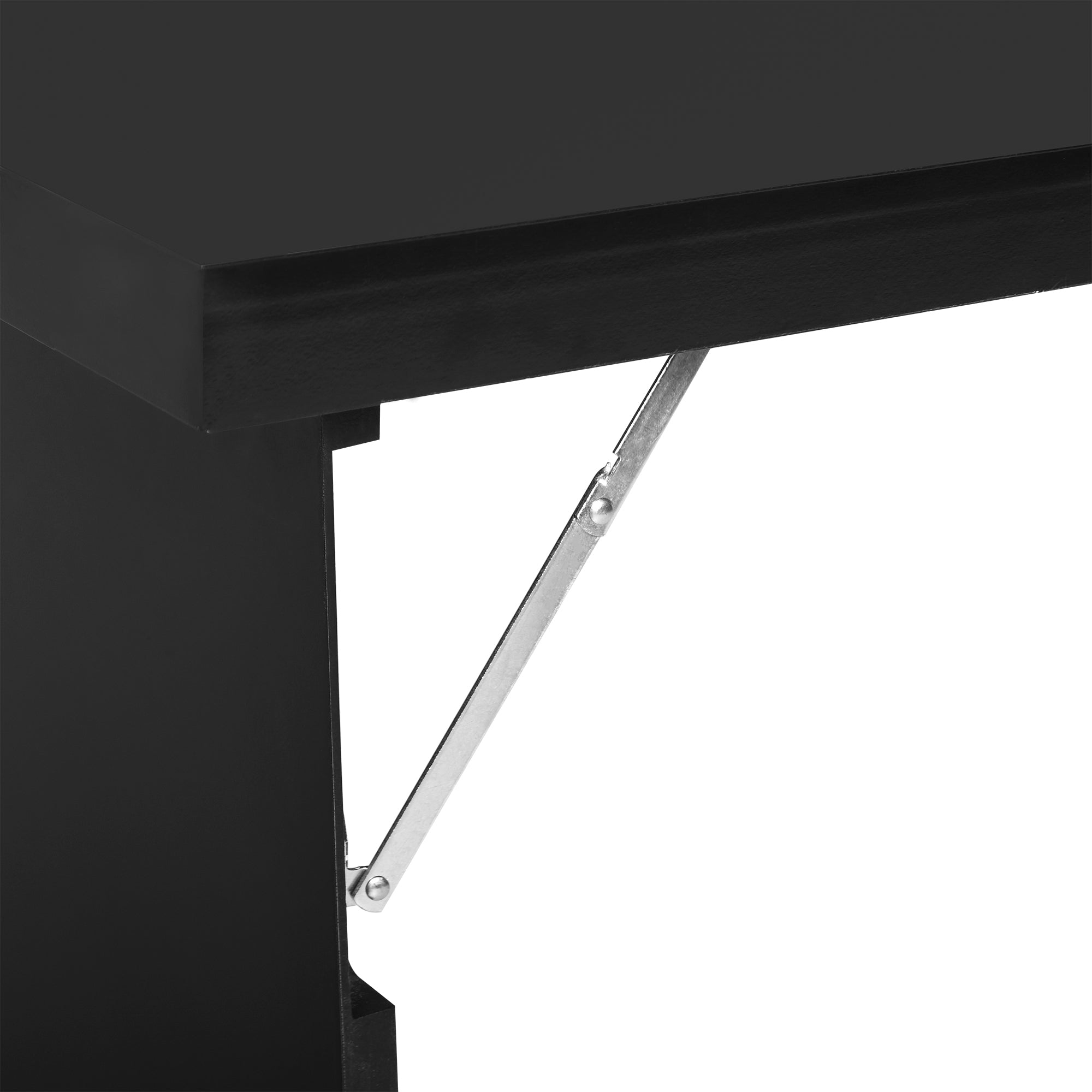 HOMCOM Wandklapptisch Wandschreibtisch, inkl. Schreibtafel, 60 cm x 94,5 cm x 147 cm, Schwarz