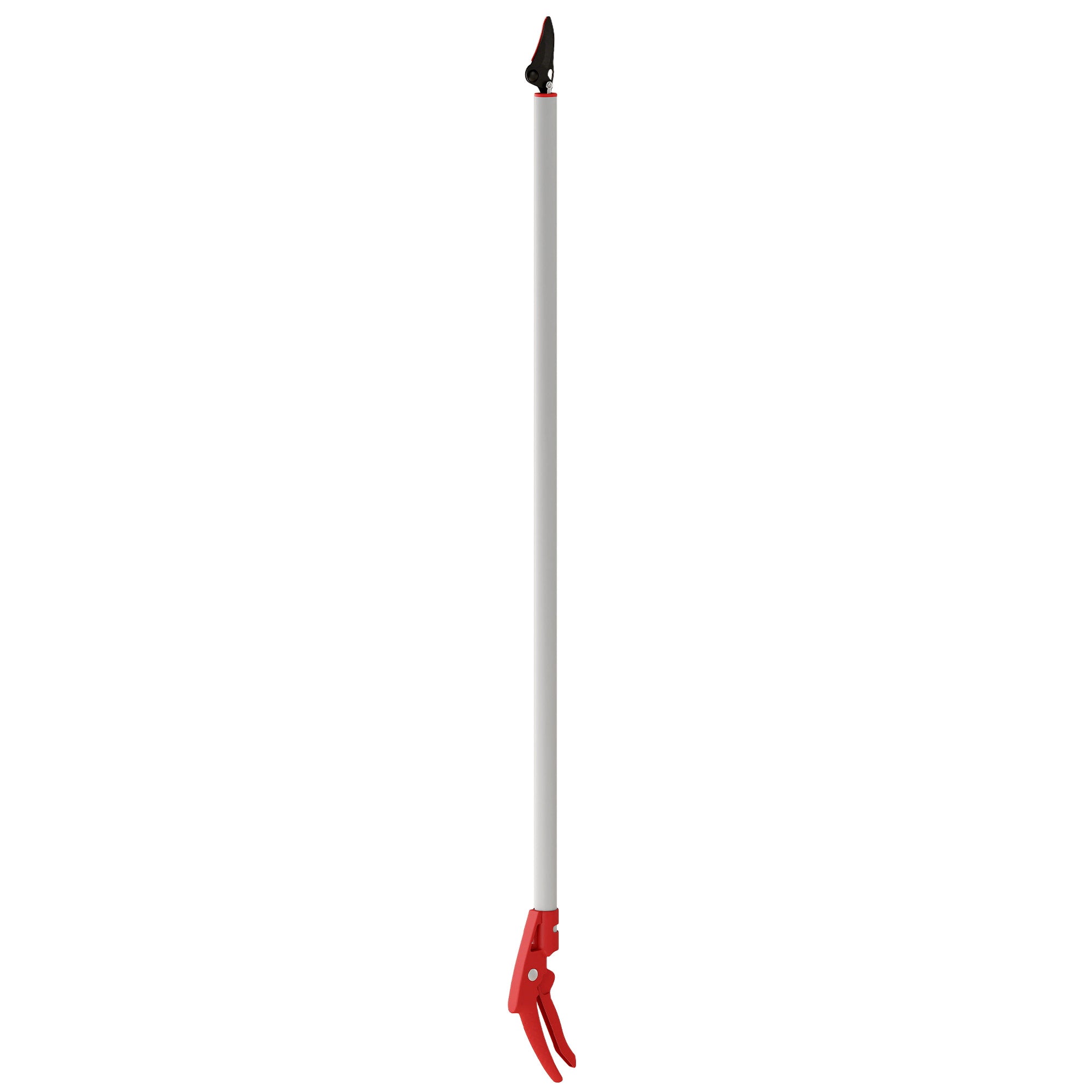 Outsunny 1,2 m Baumschere, Astscheren zum Schneiden, Gartenschneider mit Aluminiumgriff, Langstielige Gartenschere, Rot
