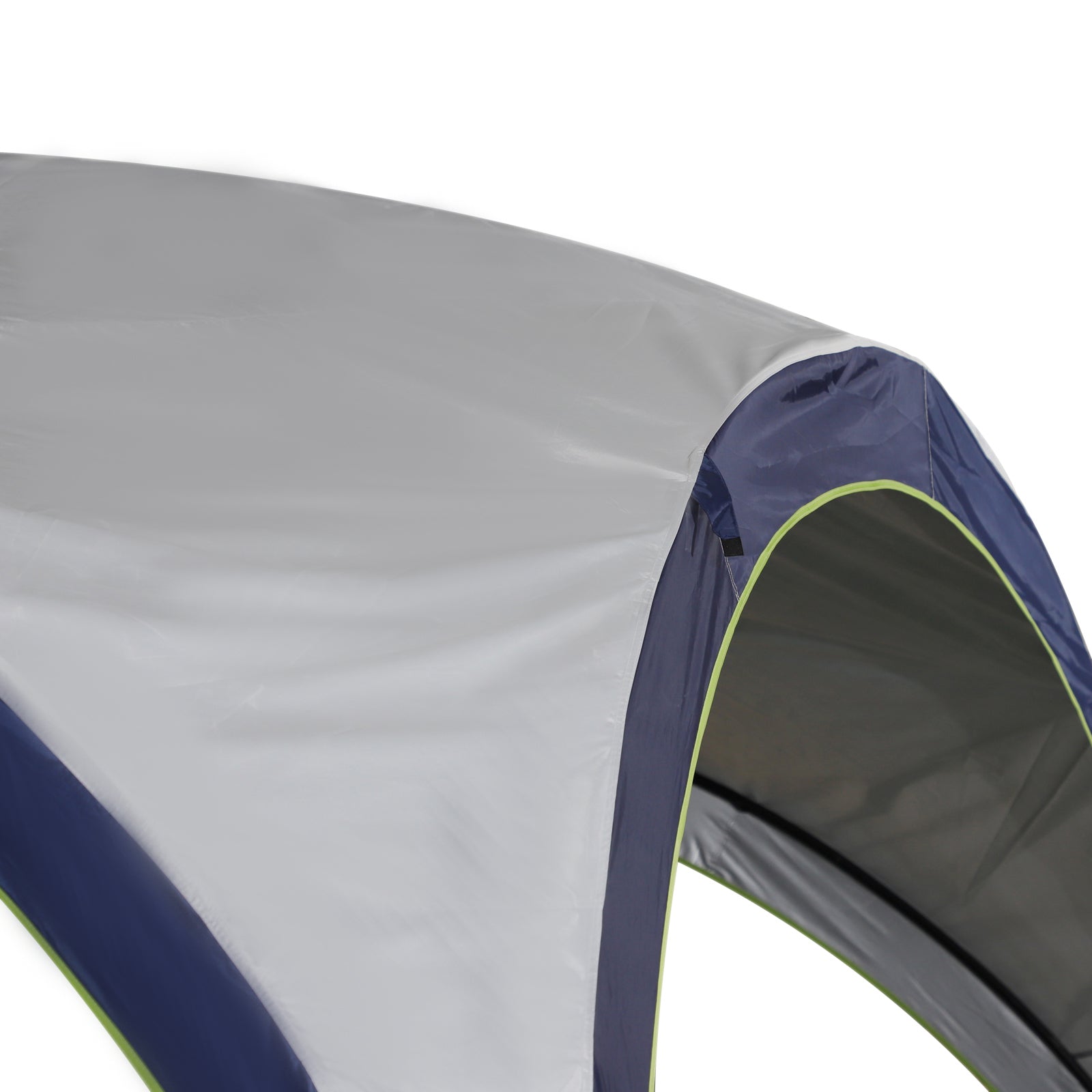 Outsunny Garten Pavillon Gartenzelt Festzelt Partyzelt Sonnenschutz wetterfest Metallstange + Polyester Cremeweiß + Blau 4 x 4 x 2,5 m