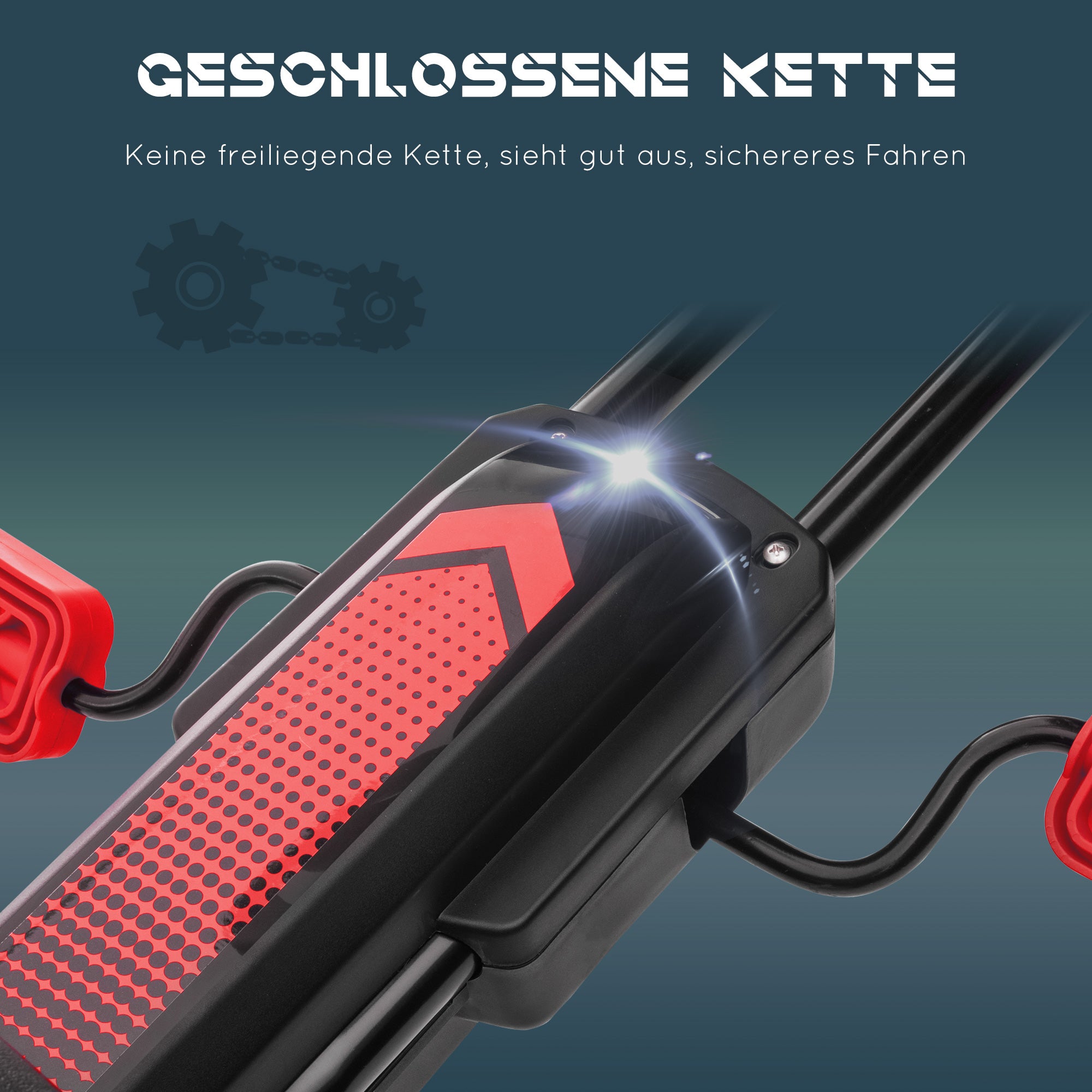 HOMCOM Kinder-Gokart, mit Pedalen, verstellbarem Sitz, In- und Outdoor, ab 5 Jahren, Rot+schwarz, 121 x 58 x 61 cm