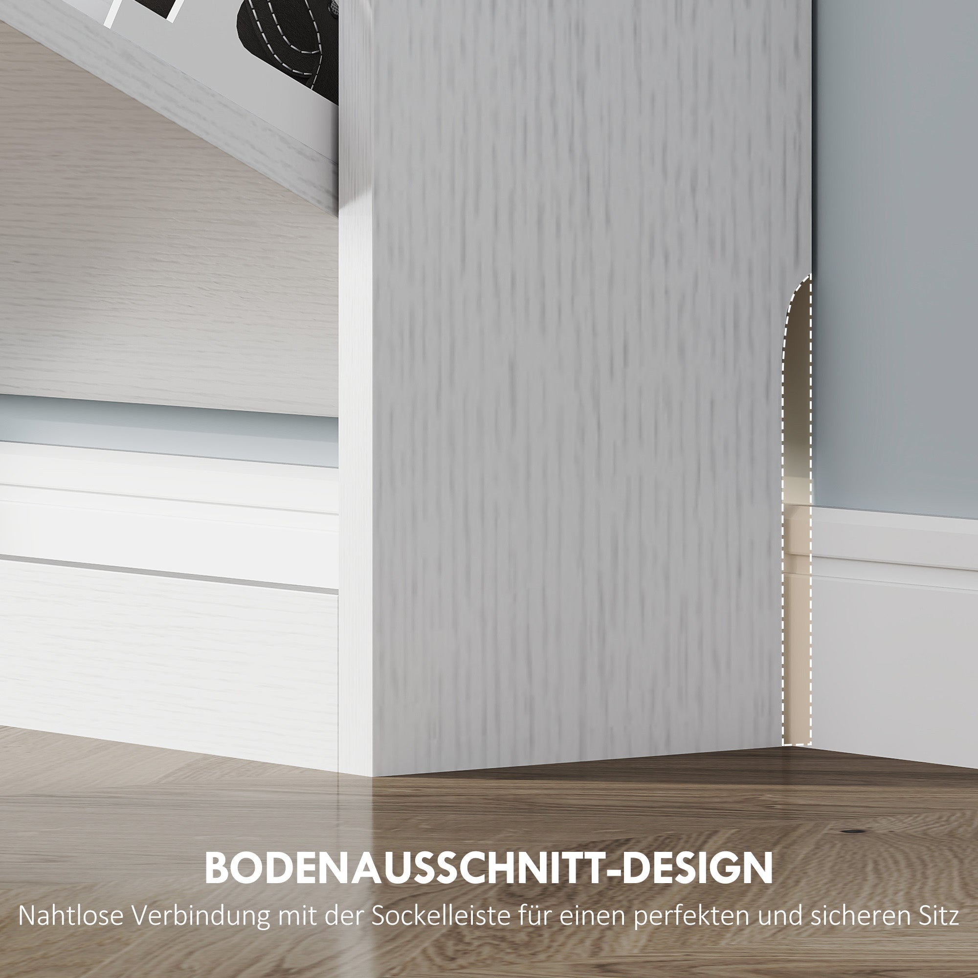 HOMCOM Schuhschrank mit 3 Klappschubladen, für bis zu 12 Paar Schuhe, Spanplatte, 80 x 17 x 108 cm, Weiß