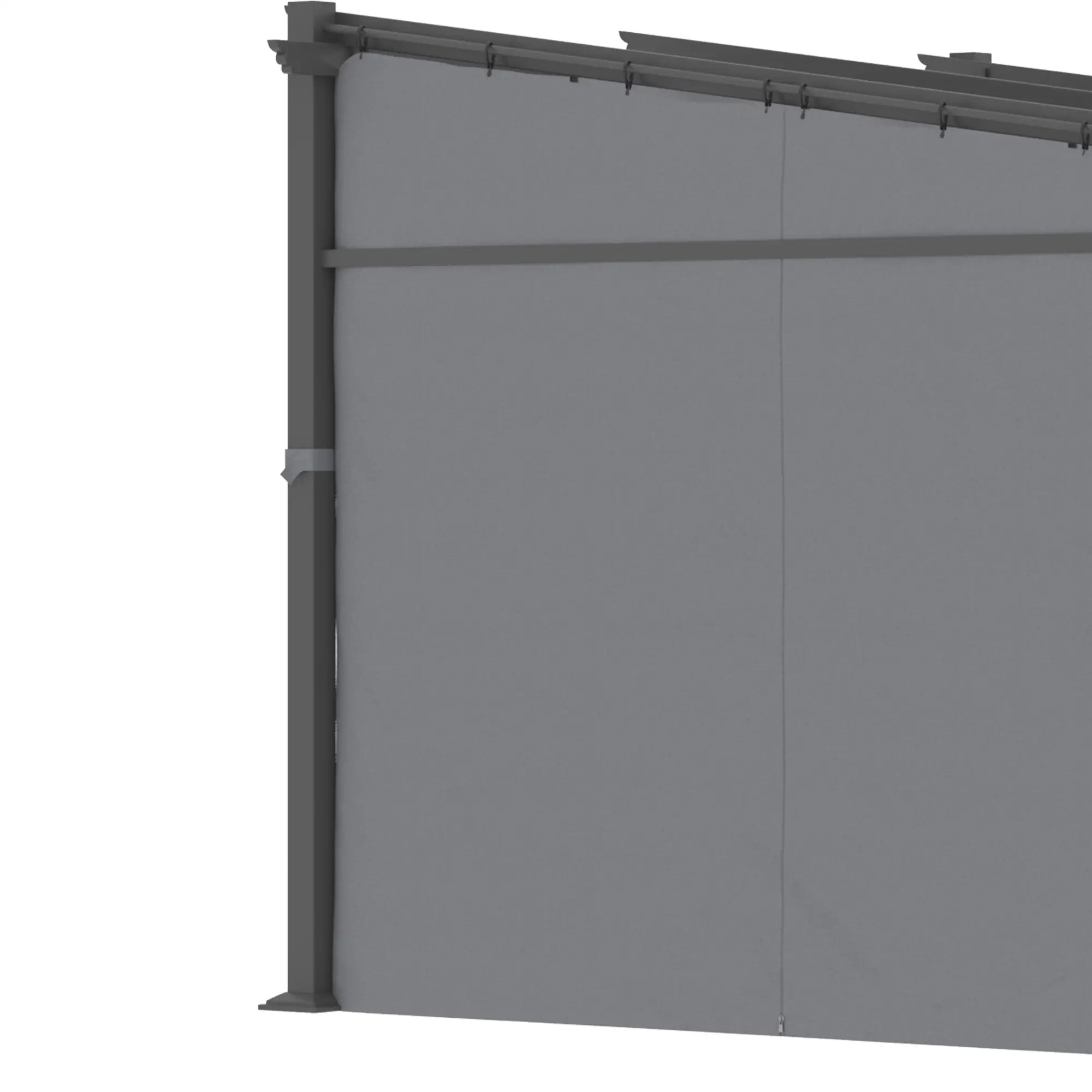 Outsunny Pergola mit ausziehbarem Dach Seilzugsystem