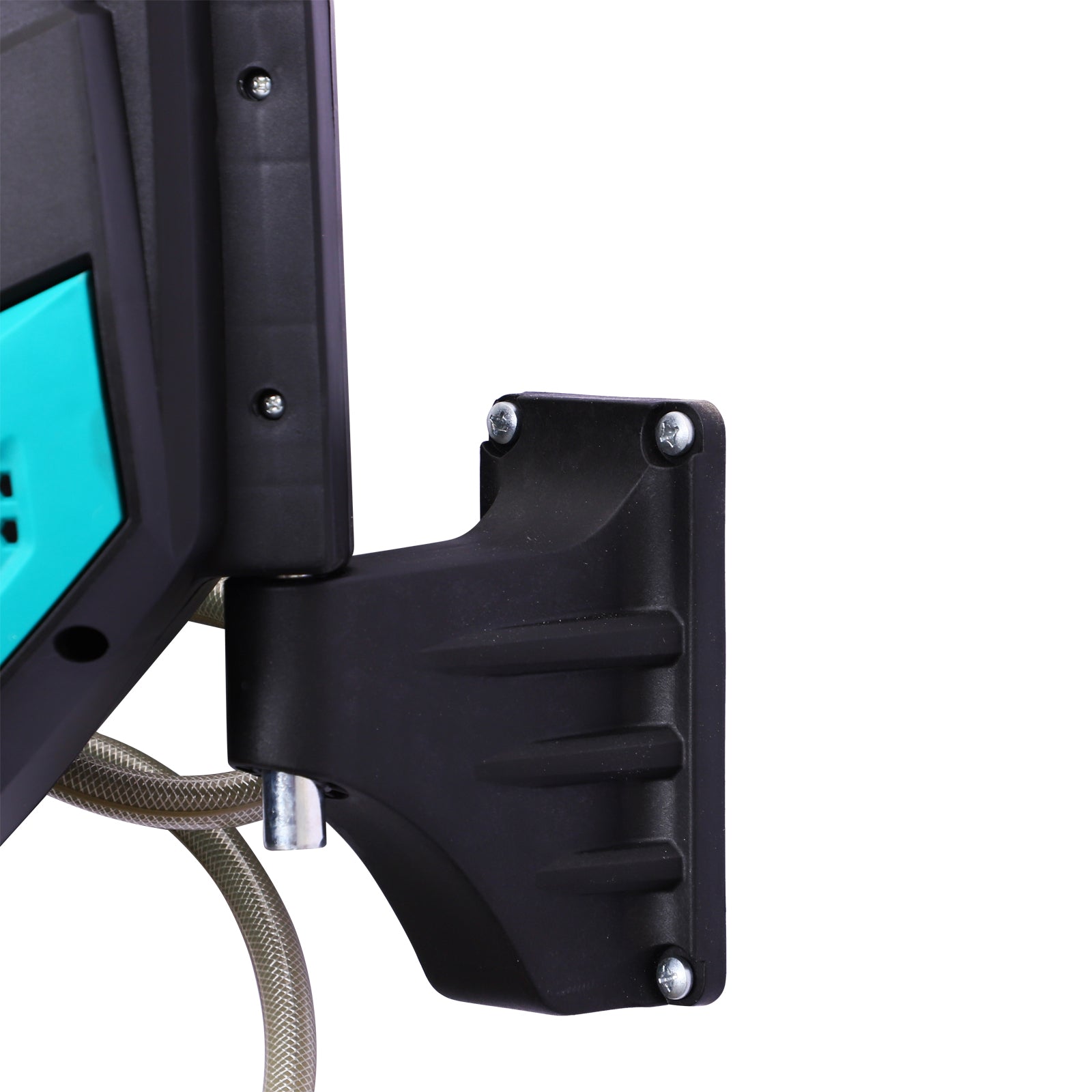 DURHAND Wandschlauchbox Schlauchtrommel 180° schwenkbar mit Multibrause Frostschutz -5–45 °C Kunststoff Grün + Schwarz 15 m