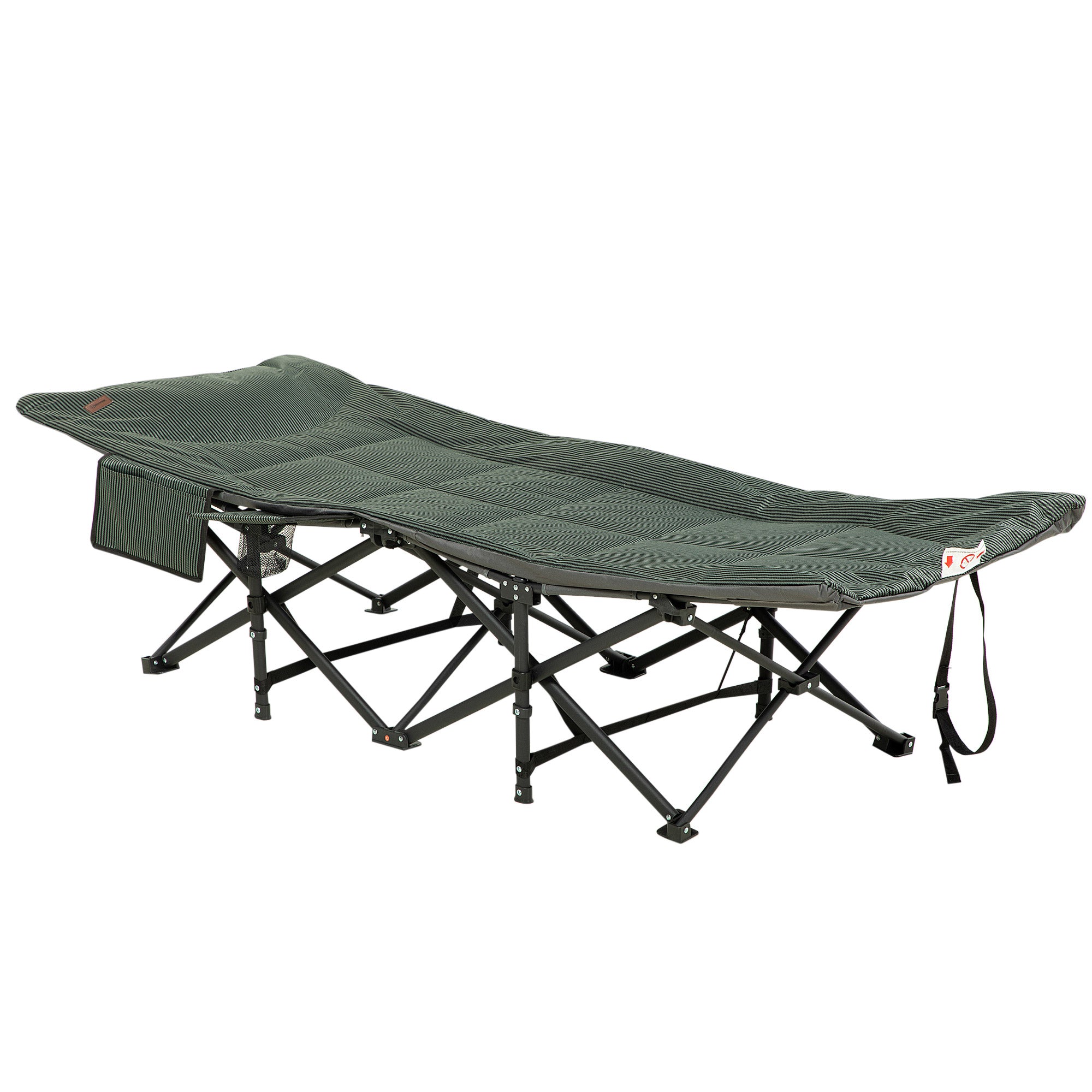 Outsunny Sonnenliege, klappbar, neigbare Rückenlehne, mit Becherhalter, bis 120 kg, 68 x 186 x 48 cm, Grau