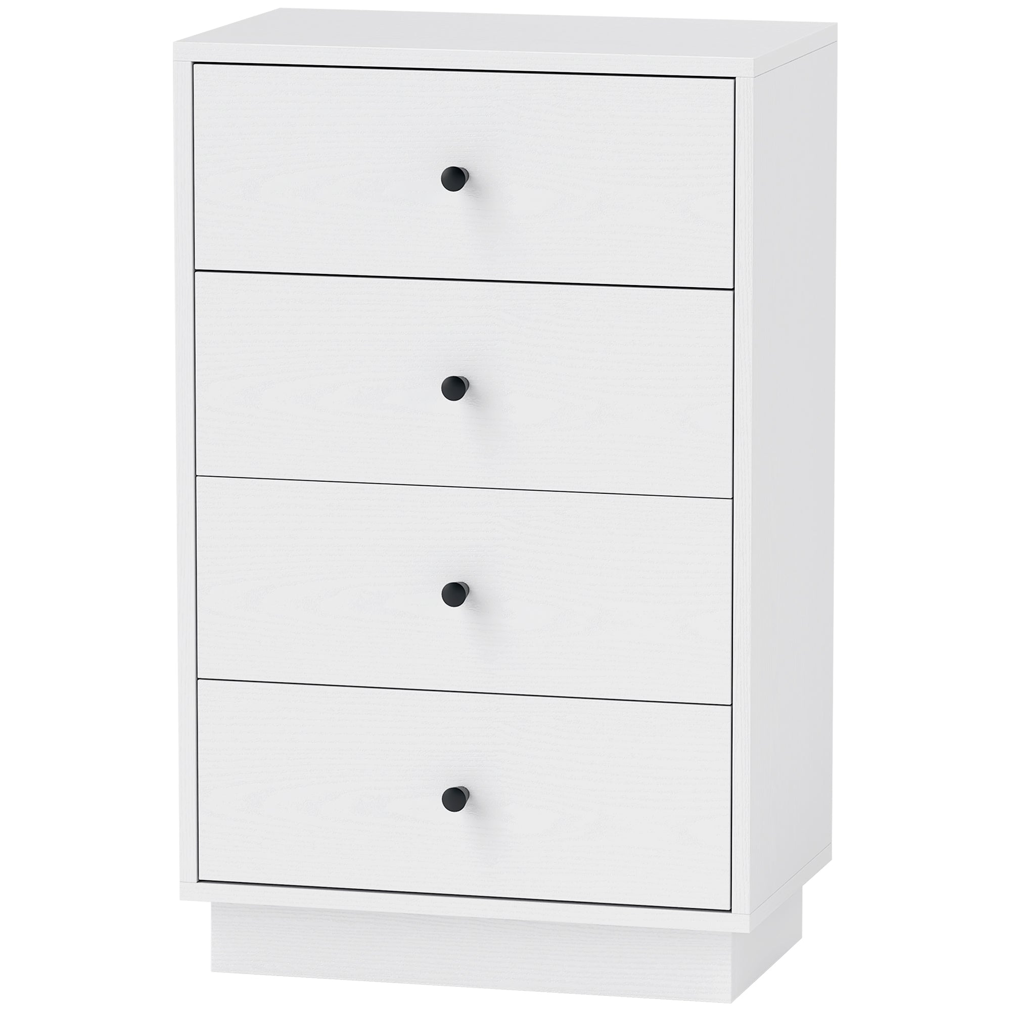 HOMCOM Kommode Sideboard mit 7 Schubladen Schrank aus Holzwerkstoff im Modern Stil 47 x 29 x 75 cm Weiß