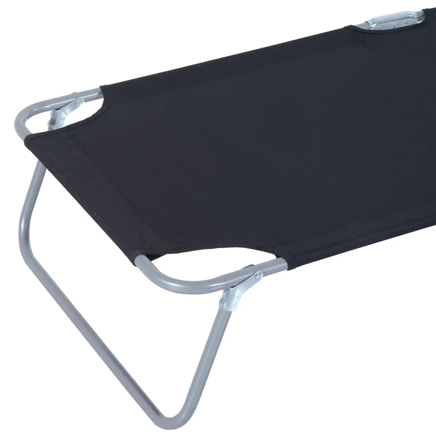 Outsunny klappbare Sonnenliege mit Sonnenschutz