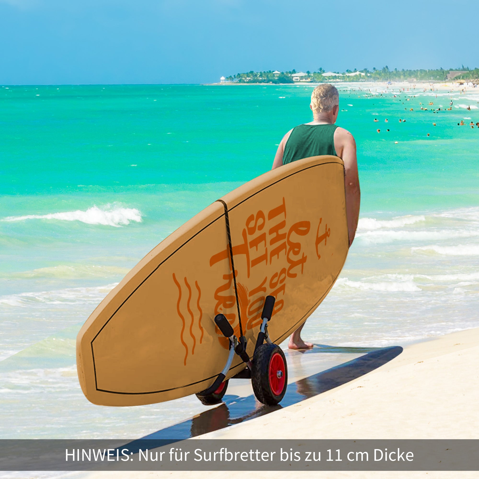 HOMCOM Surfwagen klappbar bis 45 kg AluTransportwagen Kajakwagen klappbar gepolstert Kunstleder-Reifen Bootswagen Surfwagen Bootstrailer Trolley für Surfbrett Board Schlauchboot