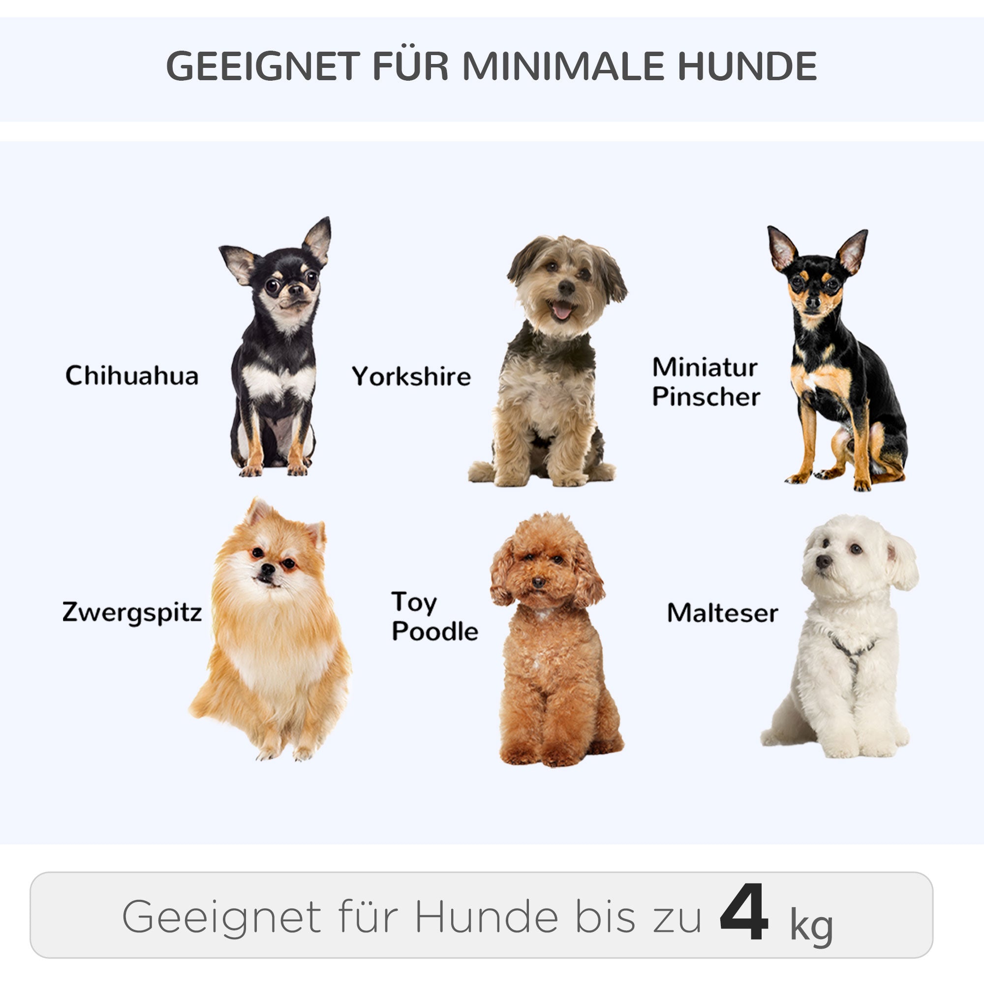 Pawhut Hundetransporttasche, Haustierrucksack, 2-in-1-Design, ausziehbarer Griff, Seitentaschen, Grau, 42 x 25 x 55cm