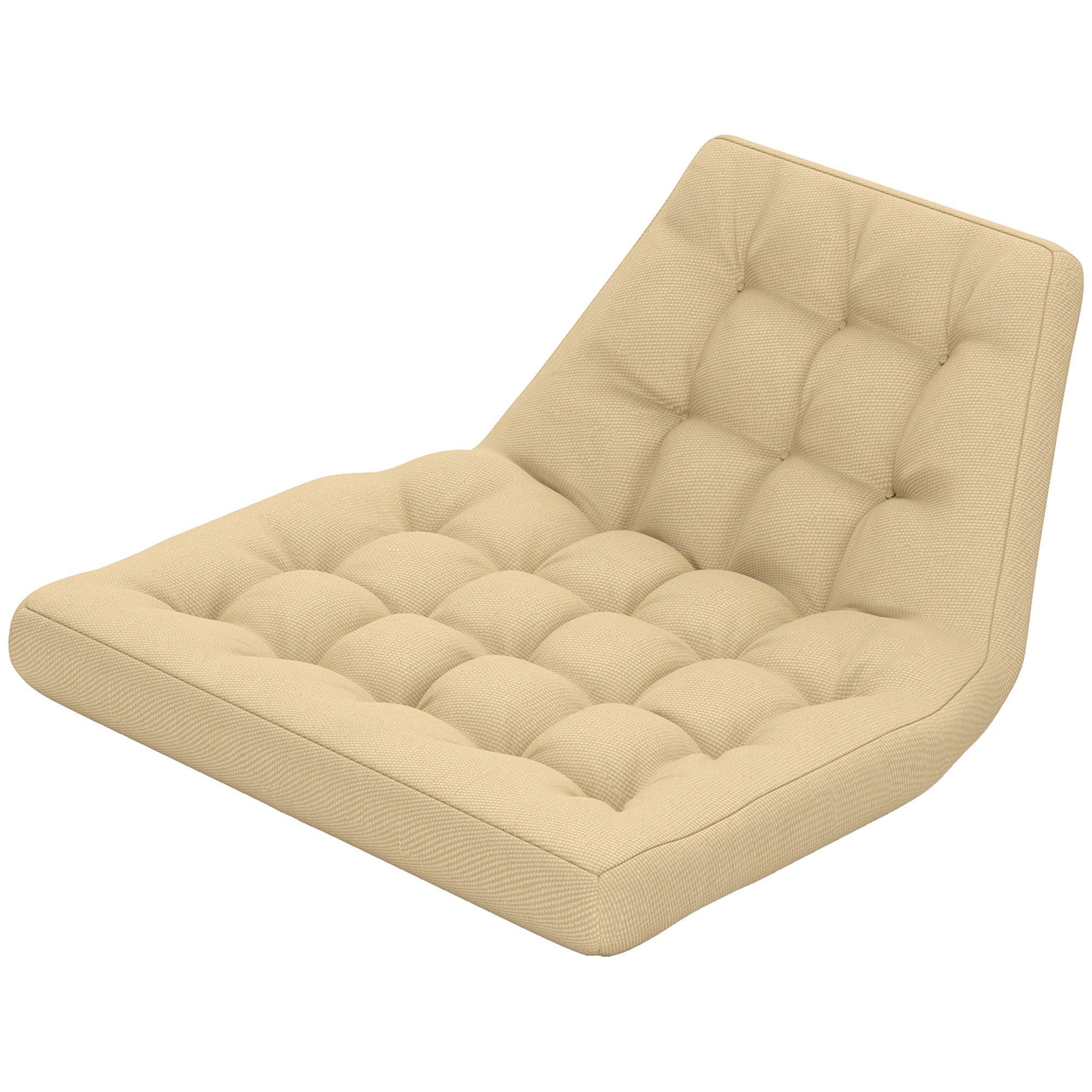 Outsunny Sitzkissen, Außensitzkissen für Hängekorb und Schaukelstühle, Outdoor-Polsterkissen, Beige