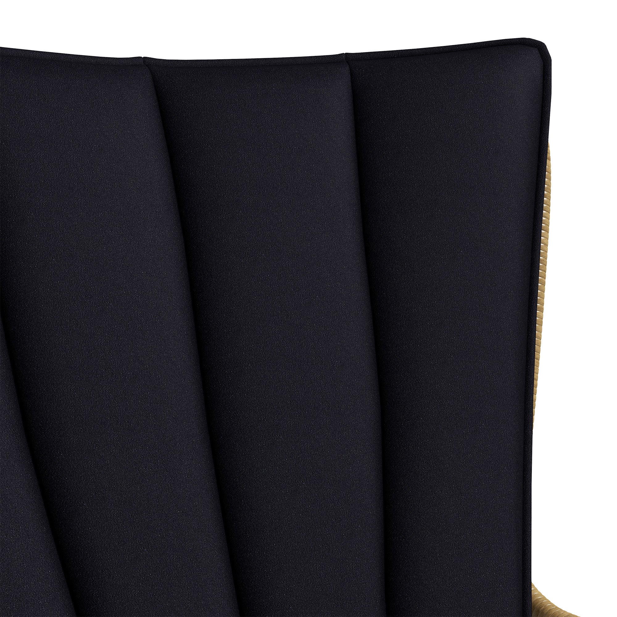 Outsunny Bistro-Set Balkonmöbel-Set Balkonmöbel, Boho-Stil, wetterbeständig, 76 x 66 x 96 cm, Schwarz