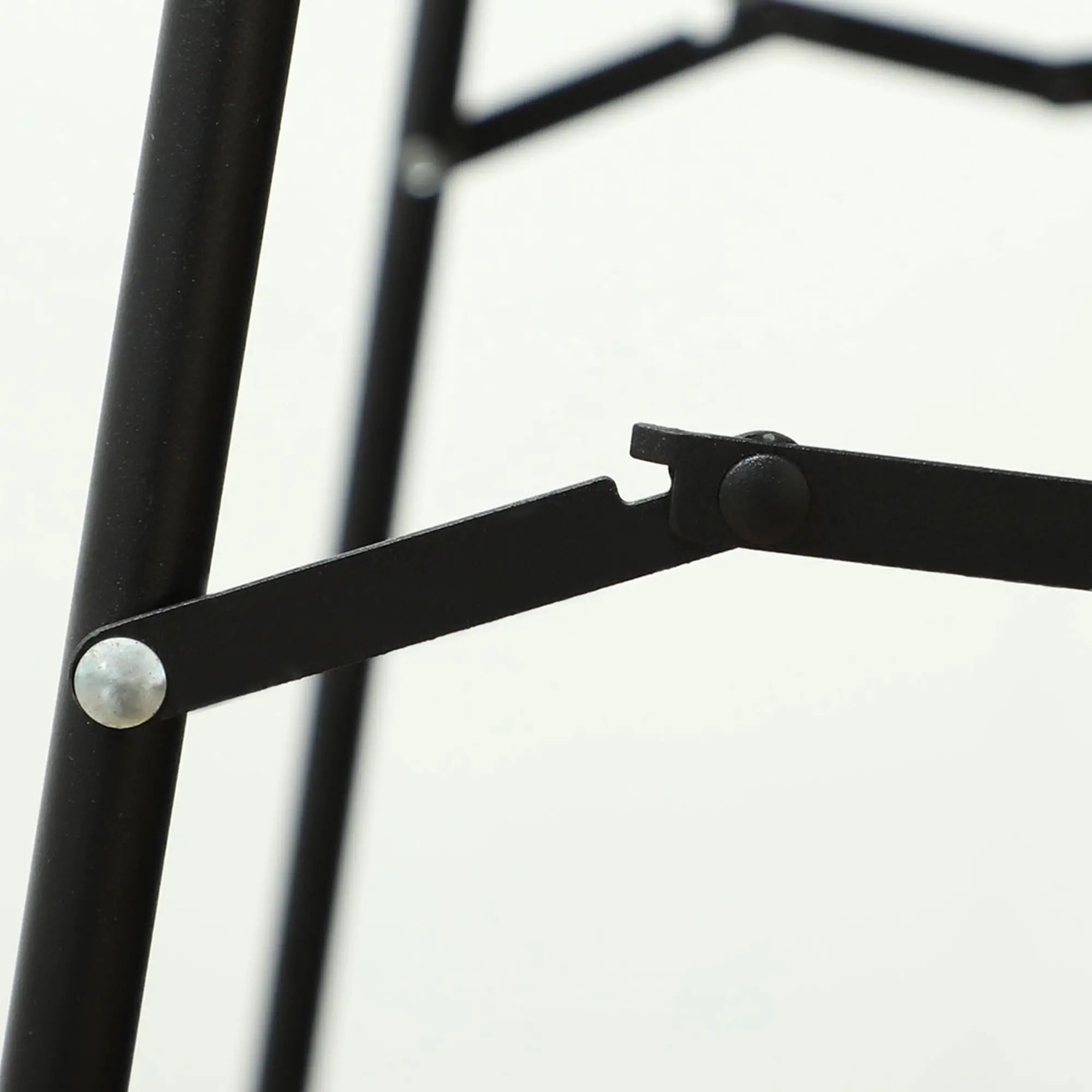 HOMCOM Ganzkörperspiegel, ohne Rahmen, freistehend/Wandmontage, Metallständer, 50x150 cm, Schwarz