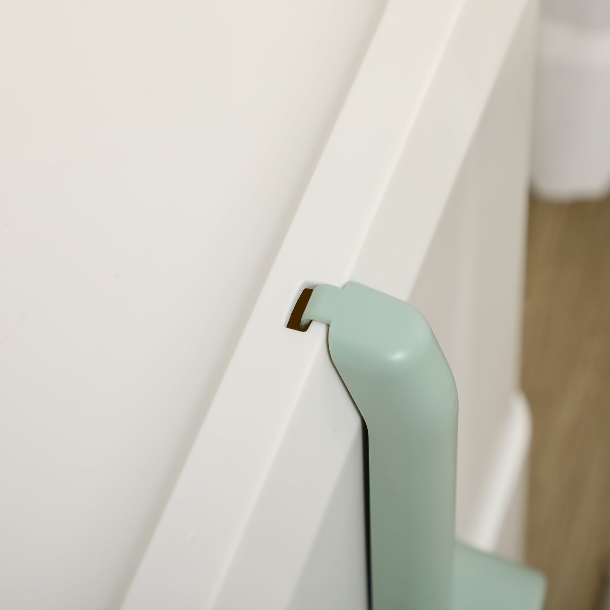 PawHut Katzentoilette mit Abdeckung, 1 Streuschaufel, herausnehmbare Bodenwanne, 50 cm x 40 cm x 40 cm, Mintgrün + Weiß