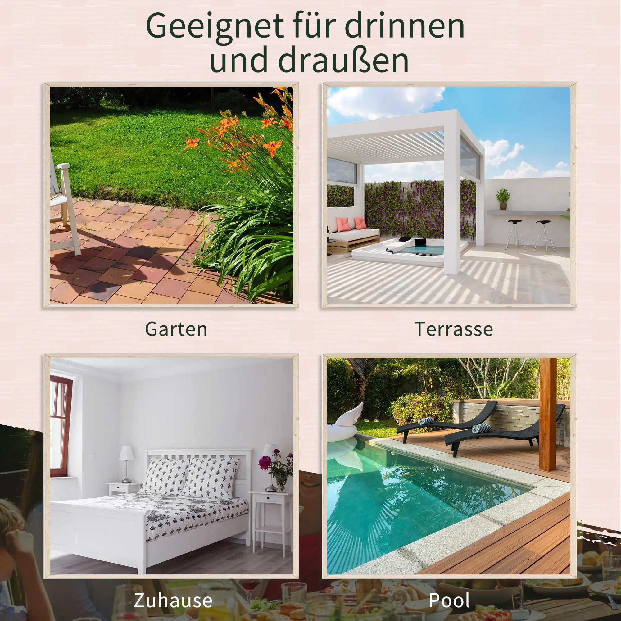 Outsunny Gartenbank 2-Sitzer mit Tisch Polyrattan Outdoor